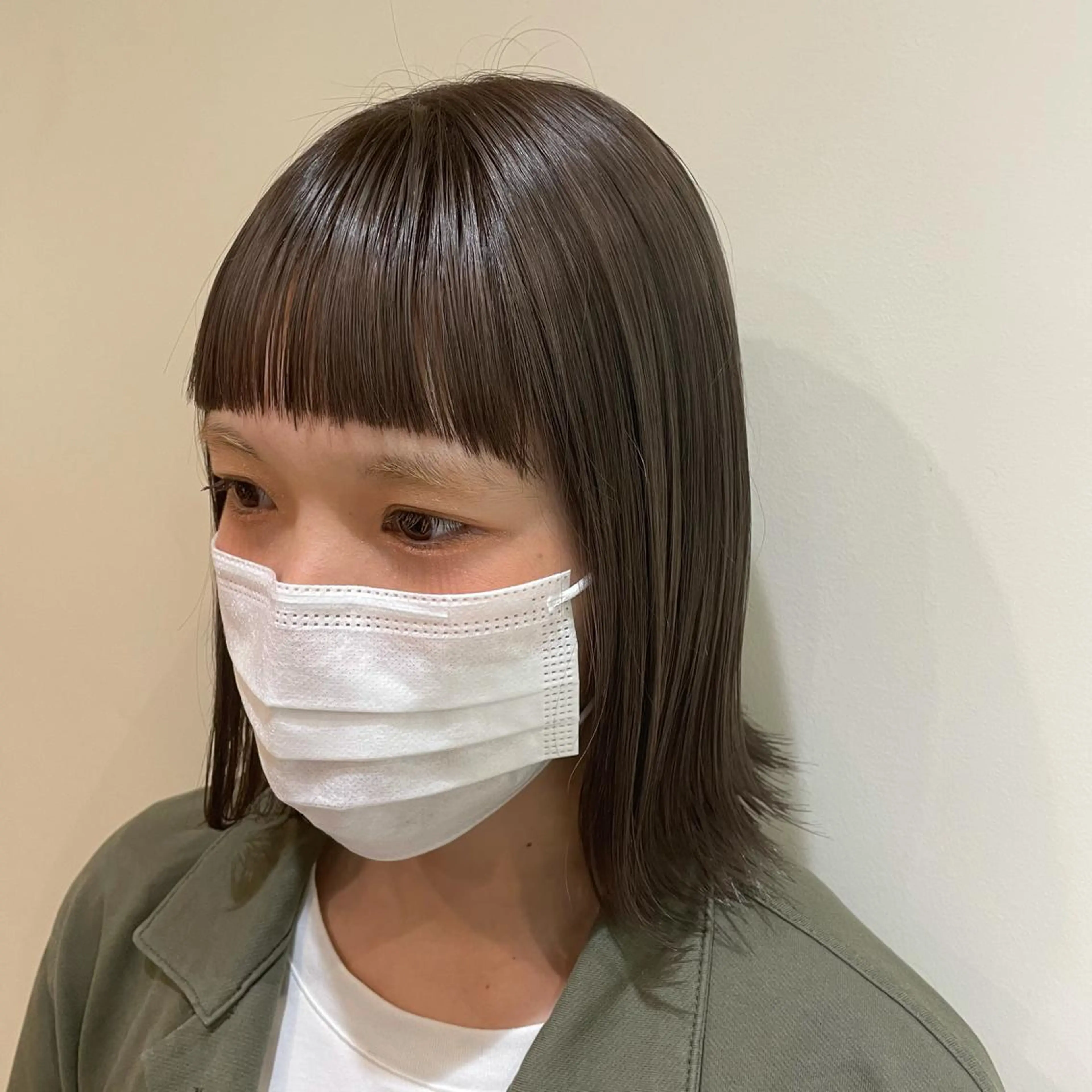 ミディアム カラー スナコザワ レナのヘアスタイル