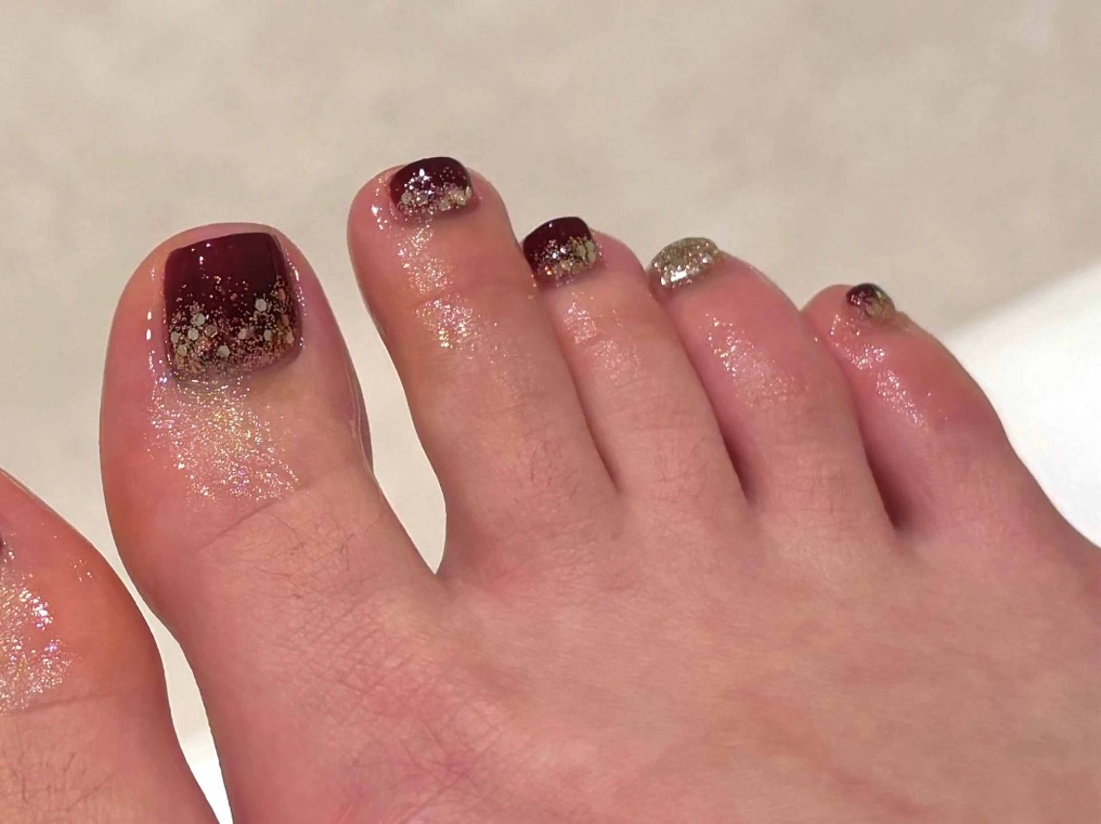 ネイル ラメ(グリッター) 末永 紗英のネイルデザイン