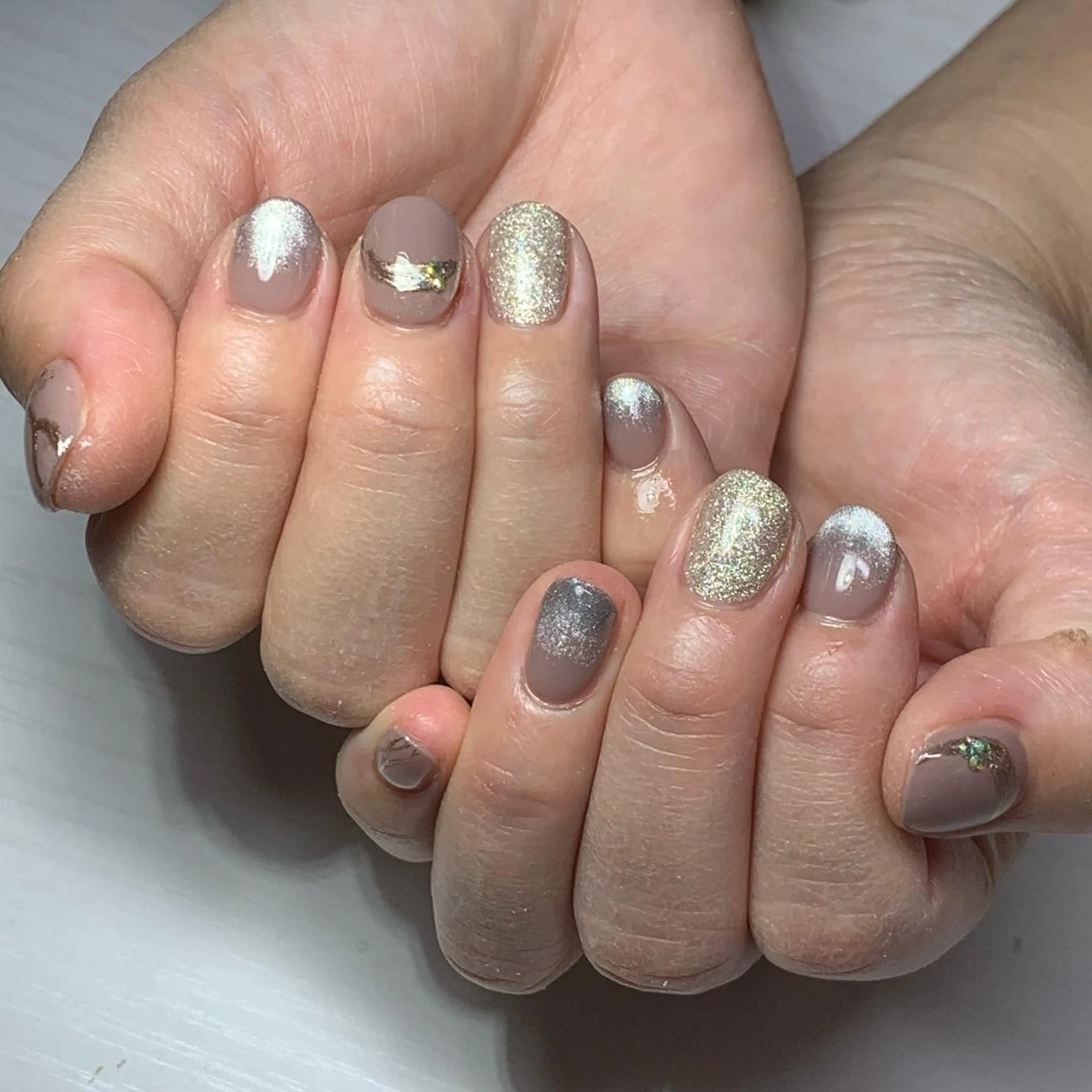 ネイル ハンドネイル καρδιά -ｶﾙﾃﾞｨｱ-のネイルデザイン