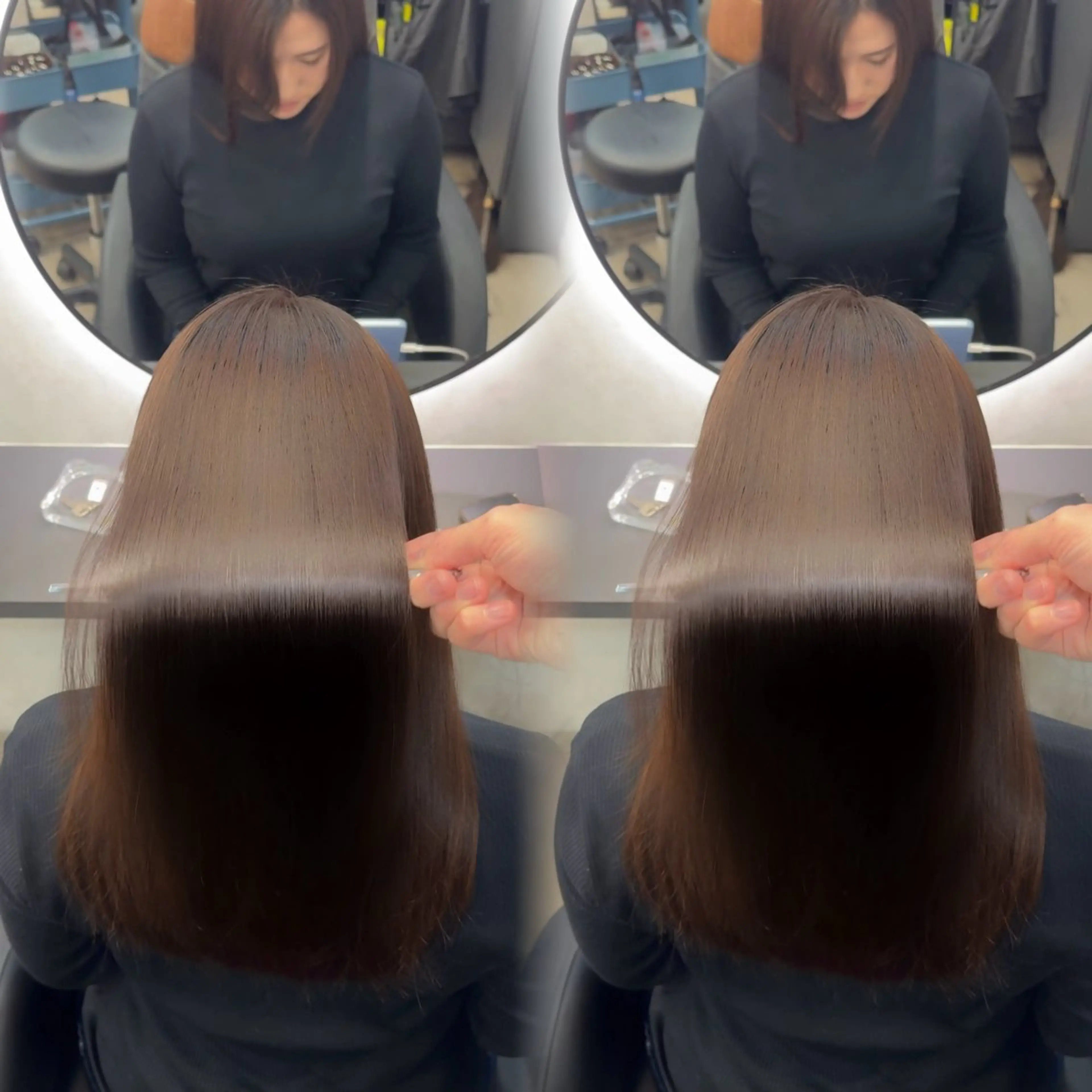 ロング カラー ヘアアレンジ カット ヘアカラー 縮毛矯正 新宿 /髪質改善/ 縮毛矯正/ヒュウガのヘアスタイル