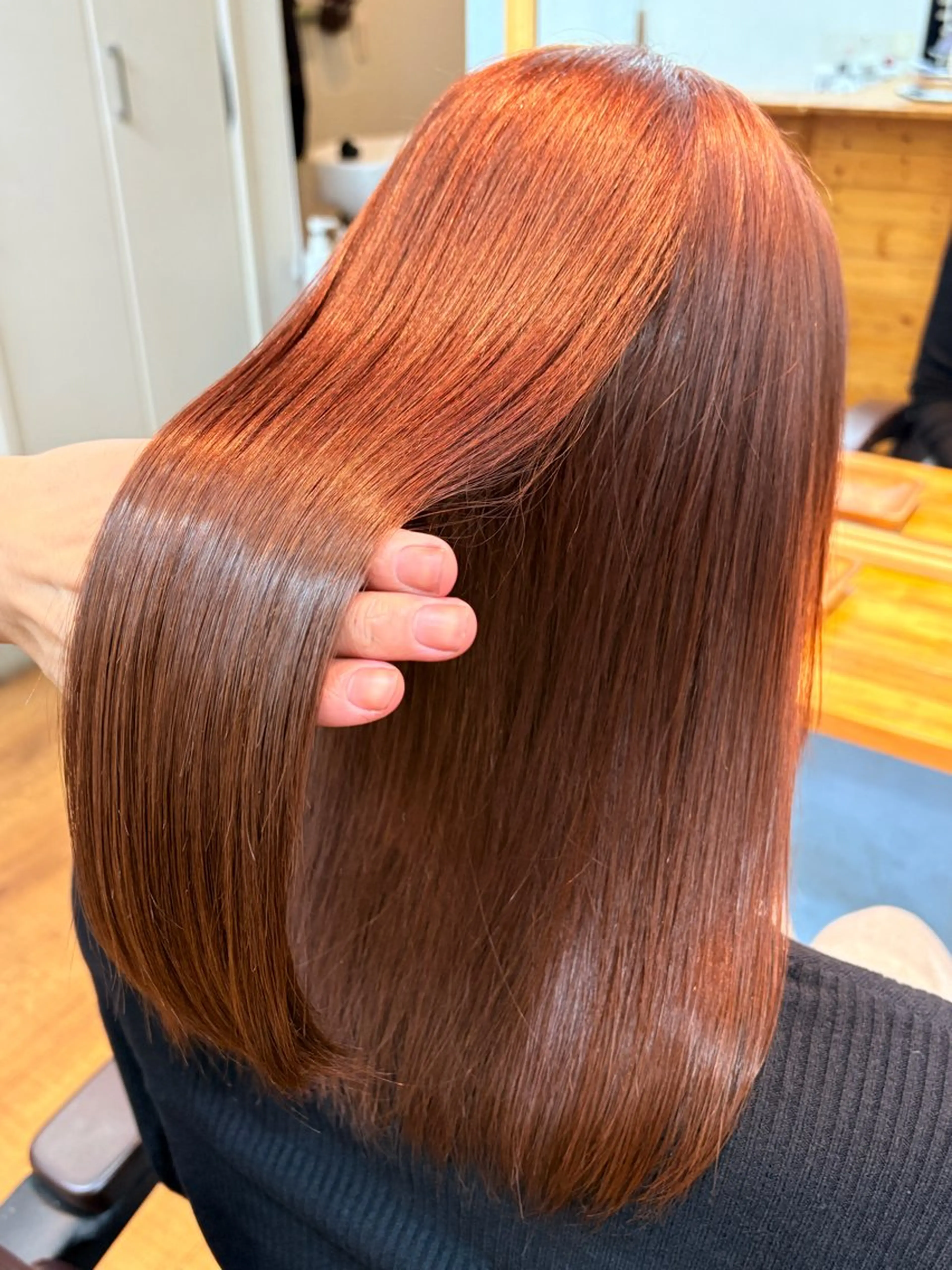 ロング カラー ヘアカラー トリートメント 髪質改善🌿‬/艶感 /髙木 優人のヘアスタイル