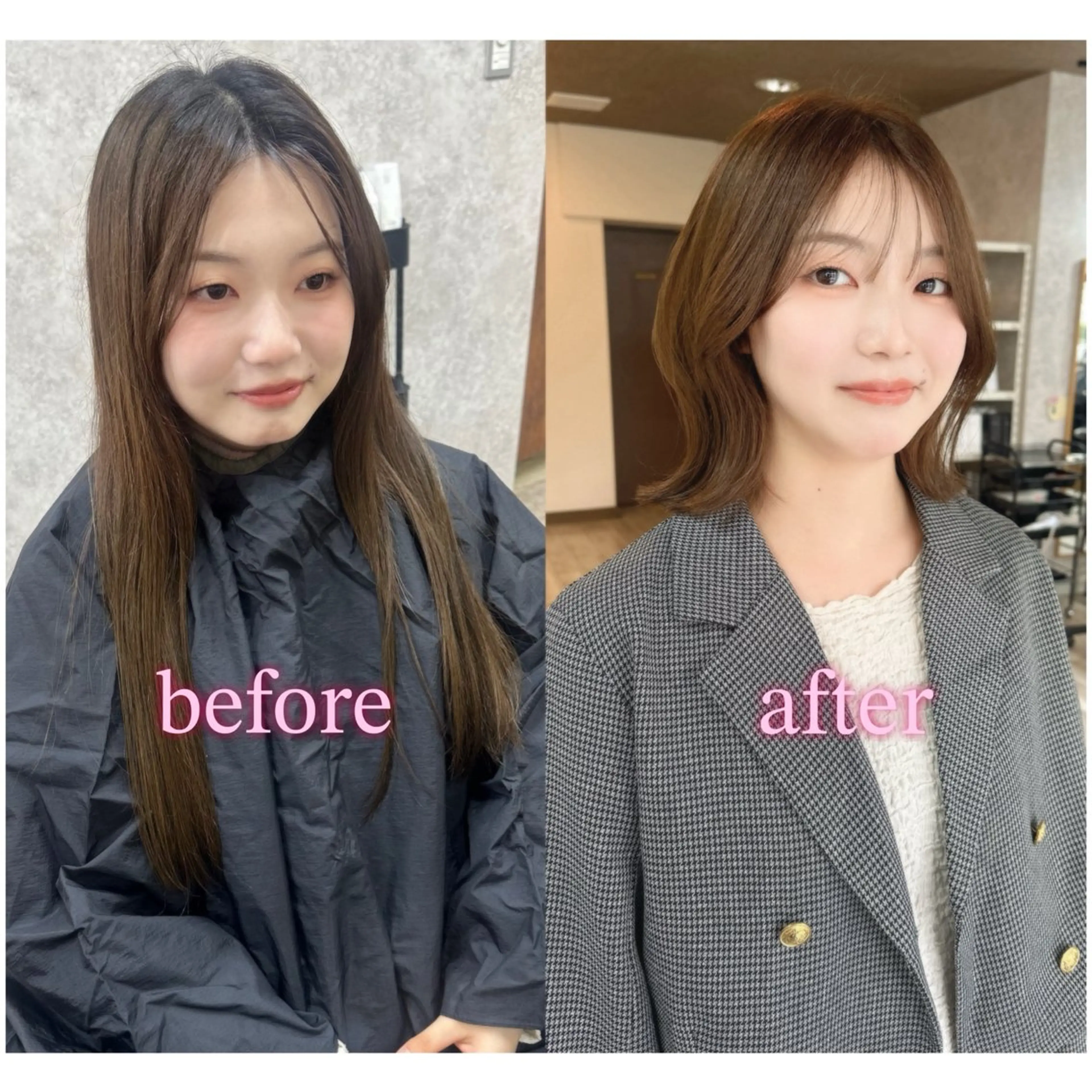 ミディアム カラー カット ヘアカラー トリートメント レイヤー/高橋 みく minim hairのヘアスタイル