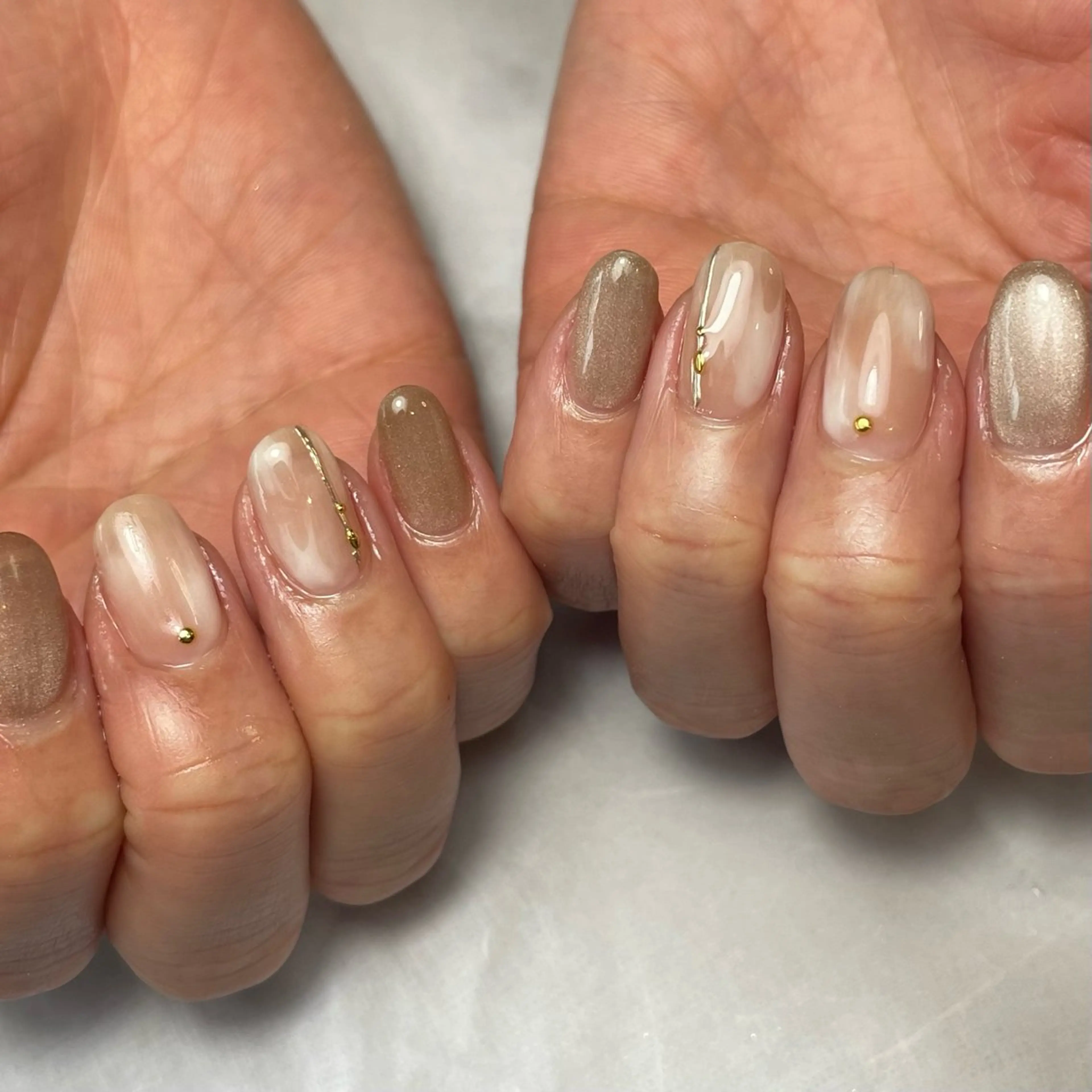 ネイル アートネイル ニュアンスネイル Reflection marikoのネイルデザイン