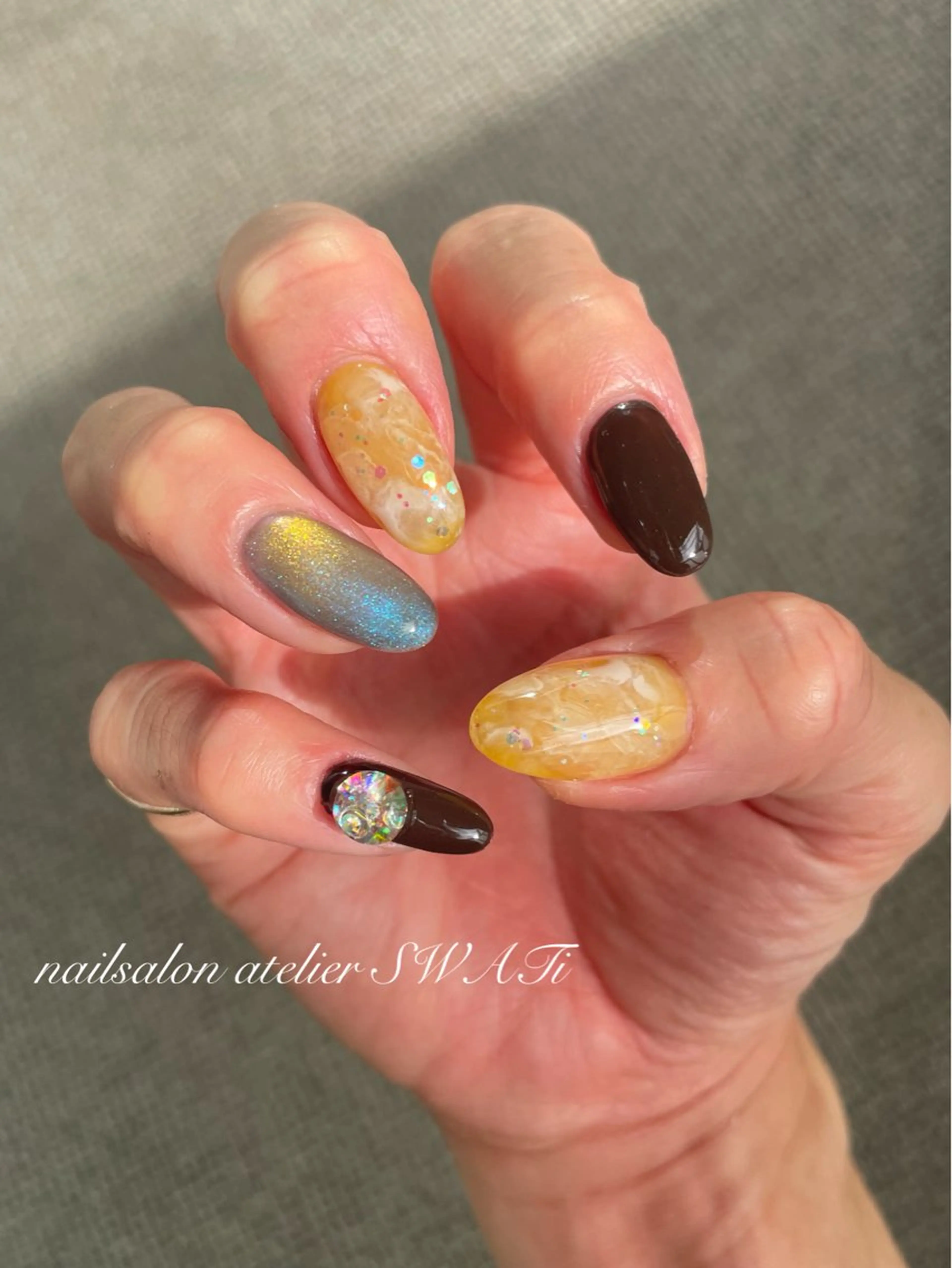 ネイル ヘアーサロン大野所属・nailsalon SWATiのネイルデザイン