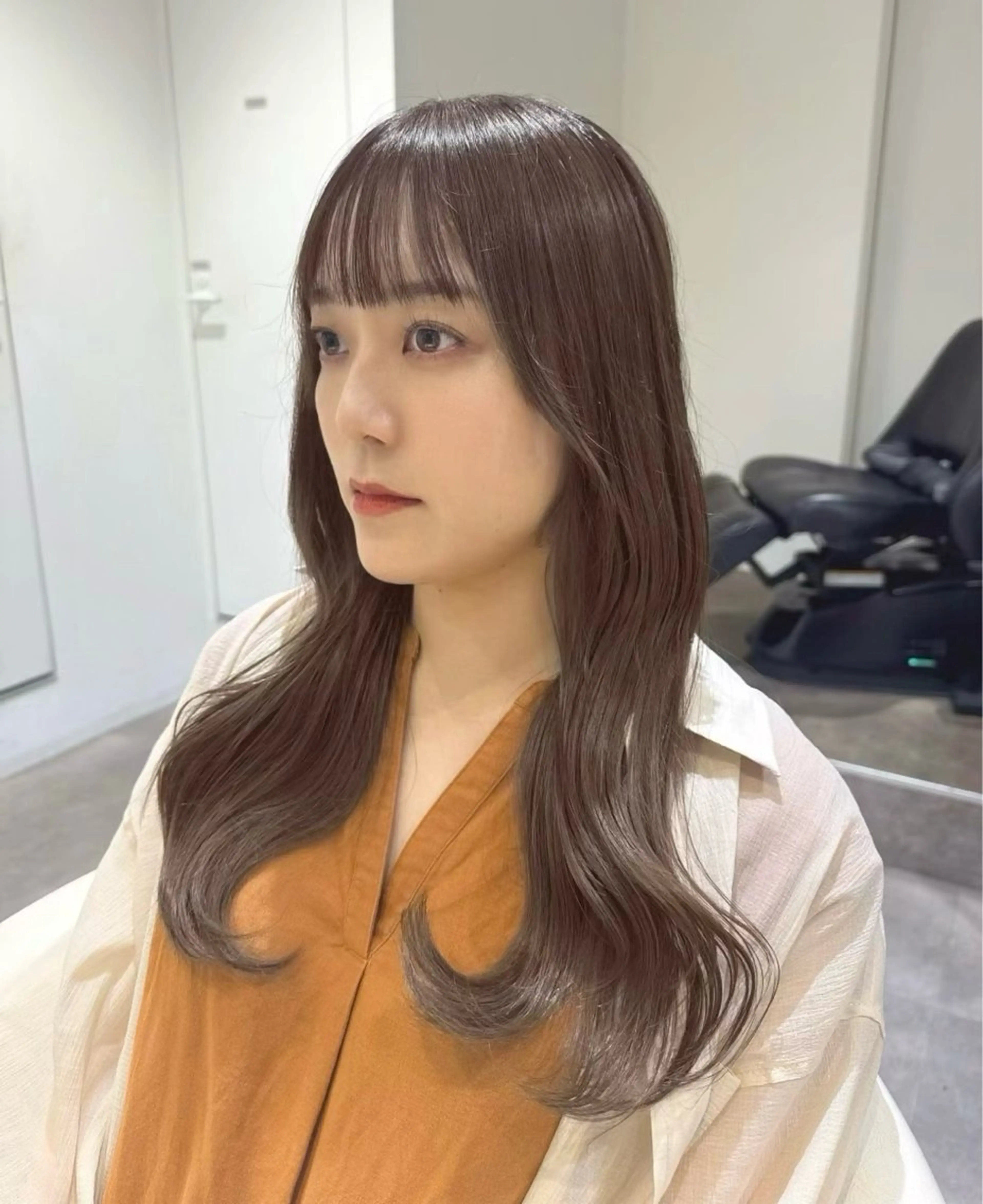 セミロング カラー ブリーチ ブラウンカラー 透明感カラー グレージュ ブリーチなしカラー カット ヘアカラー トリートメント 💎透明感カラー特化 💎TAISEIのヘアスタイル