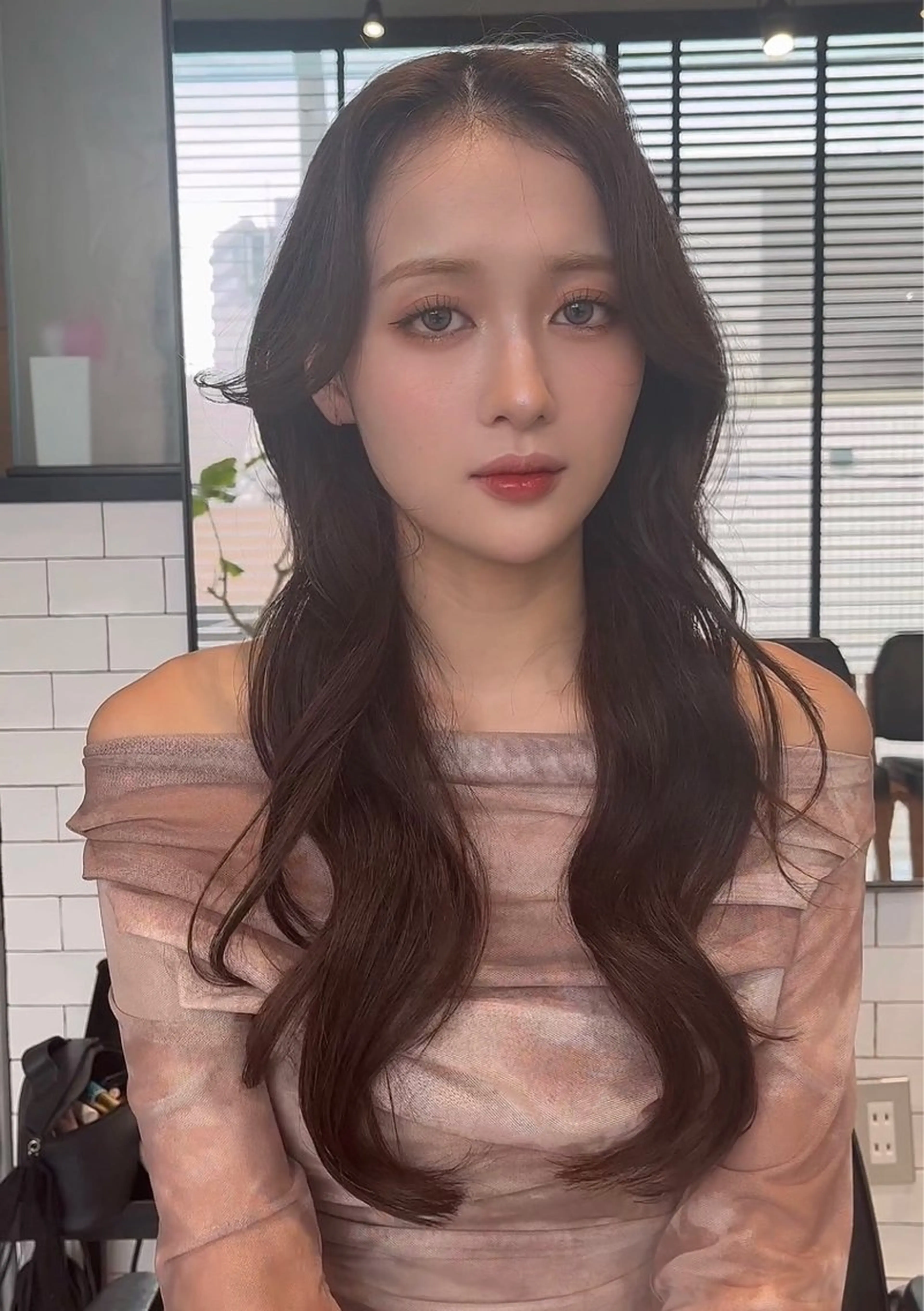 ミディアム カラー カット ヘアカラー トリートメント 🌫️大人韓国ヘア 🌫️naoyaのヘアスタイル