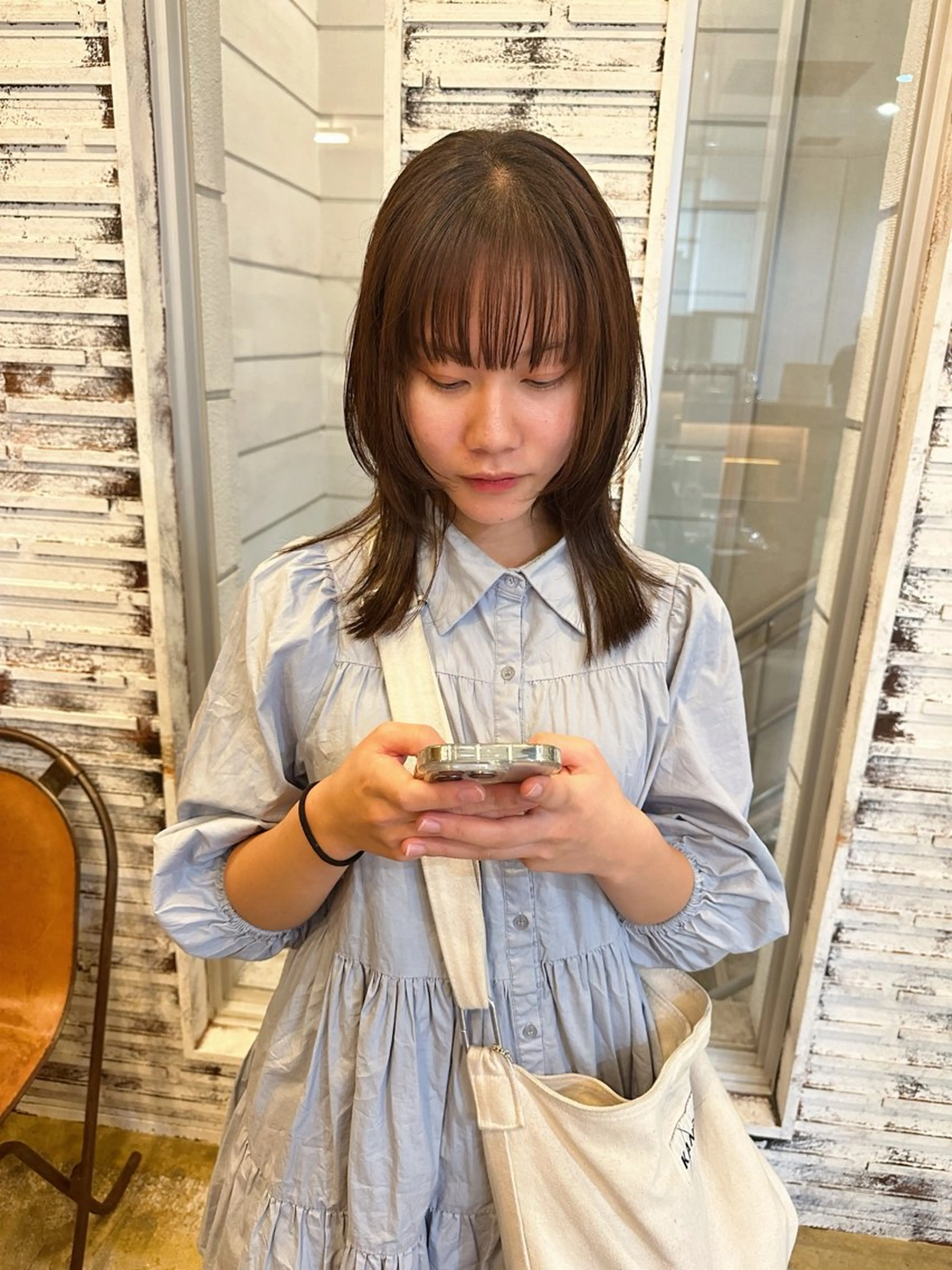 ミディアム カラー ダブルカラー レイヤーカット ウルフカット カット ヘアカラー 村松滉太/ レイヤーカットのヘアスタイル