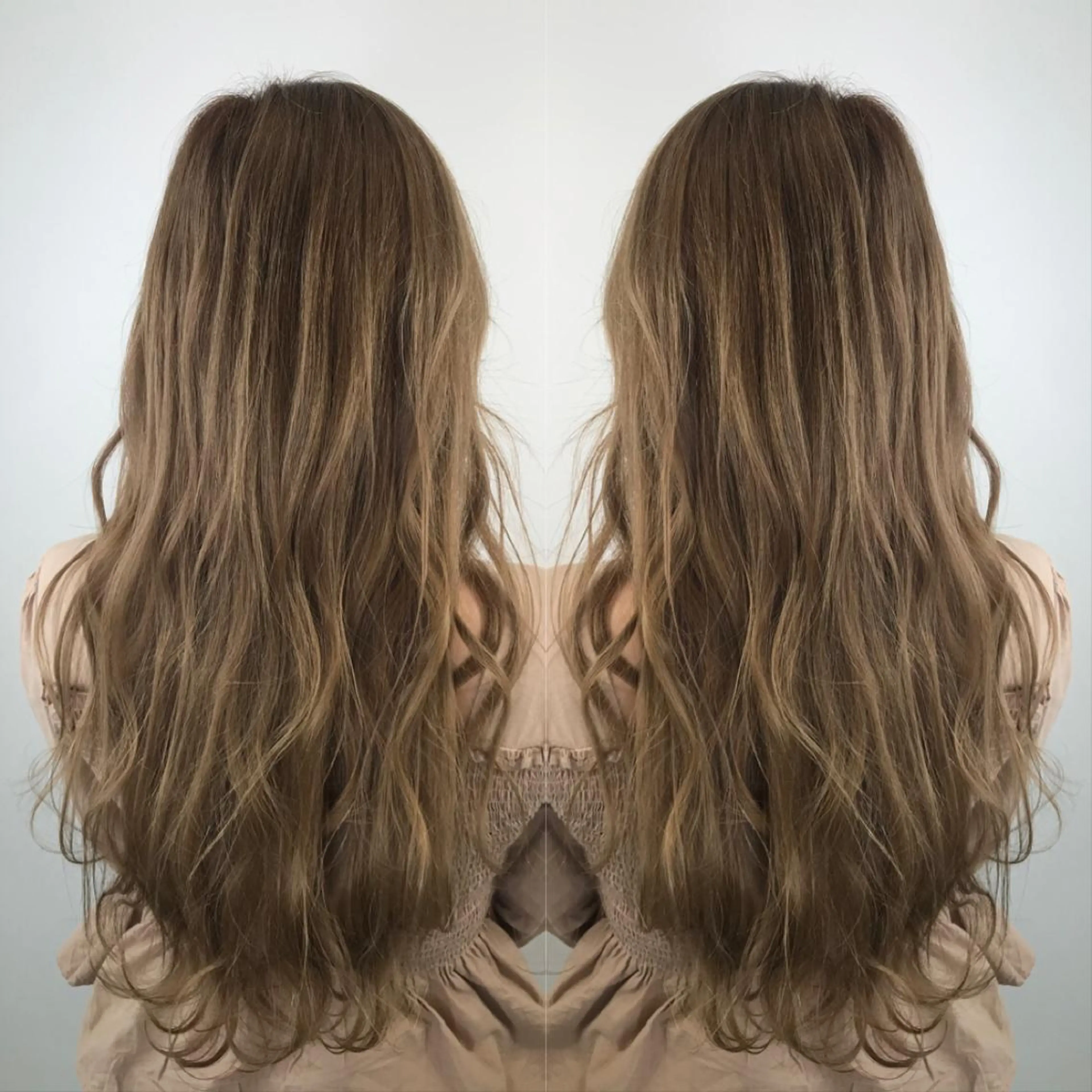 ロング カラー ベージュカラー ハイトーンカラー ハイトーンベージュ ヘアカラー トリートメント mahaloha千代田所属・大橋 輝久のヘアスタイル