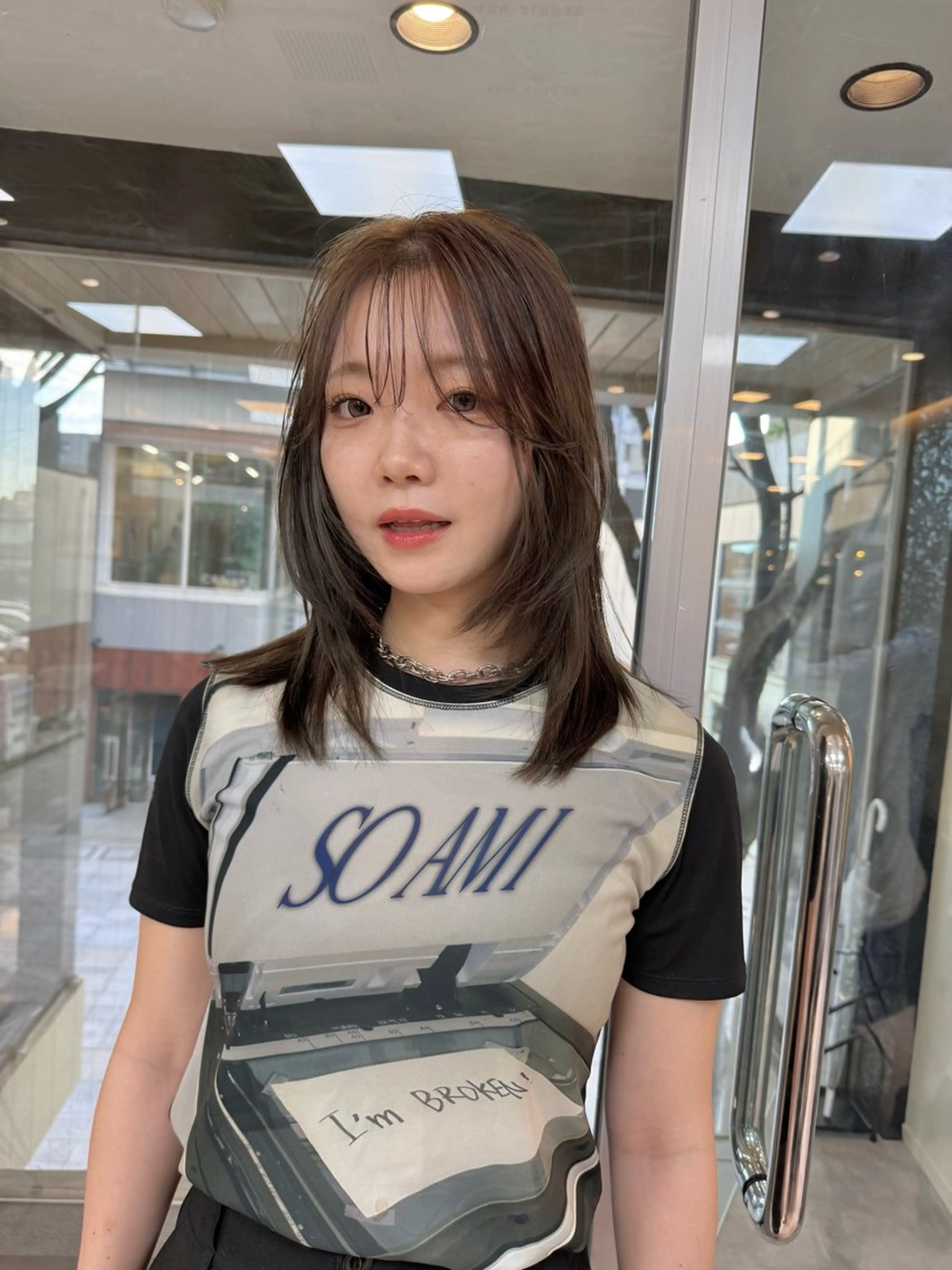 ミディアム カラー カット ヘアカラー KOHNO/ブリーチ なし/透明感カラーのヘアスタイル