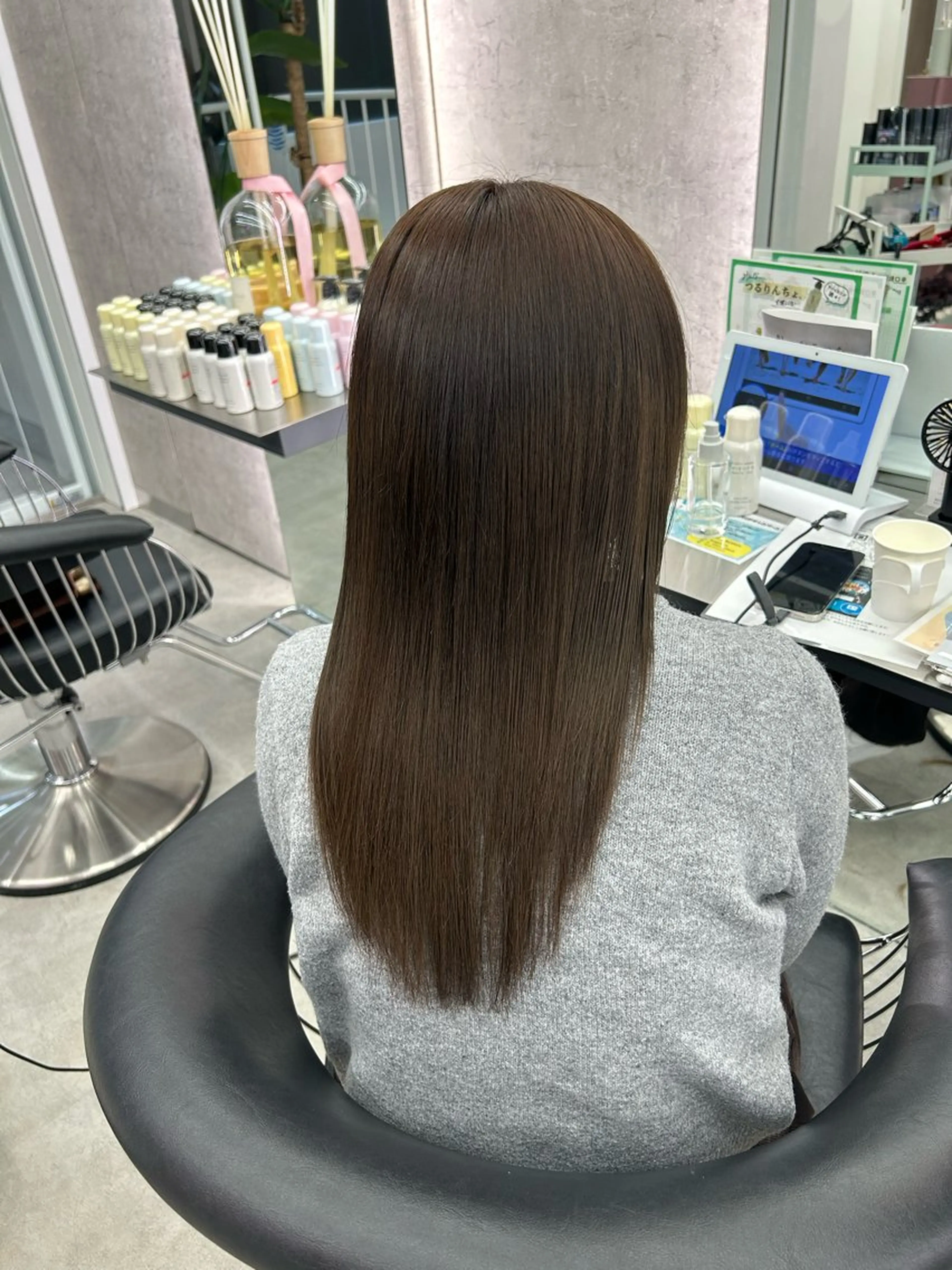 ロング ヘアカラー トリートメント 髪質改善/縮毛矯正 山口蒼太のヘアスタイル