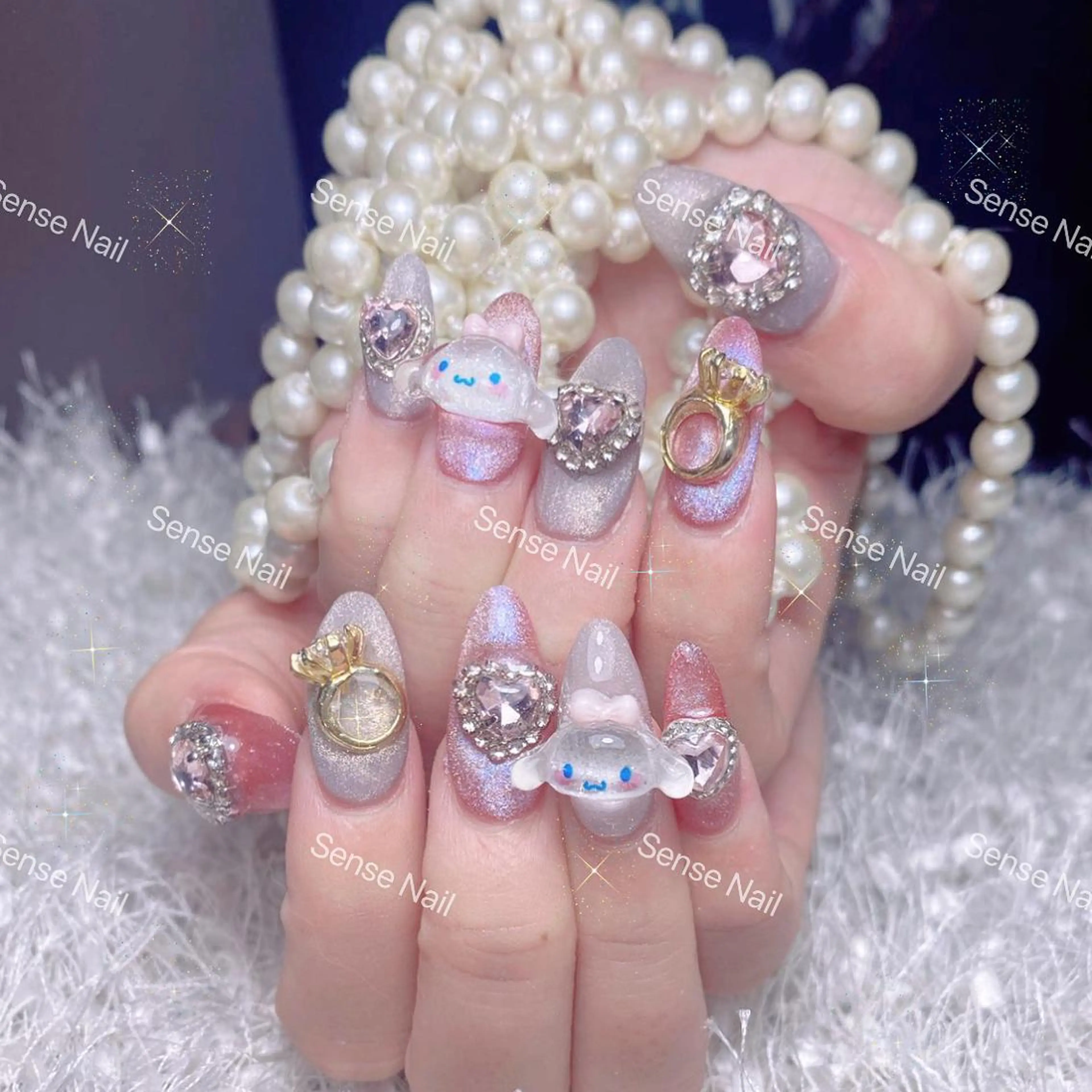 ネイル ハンドネイル ハンドケア Queening 🦋のネイルデザイン