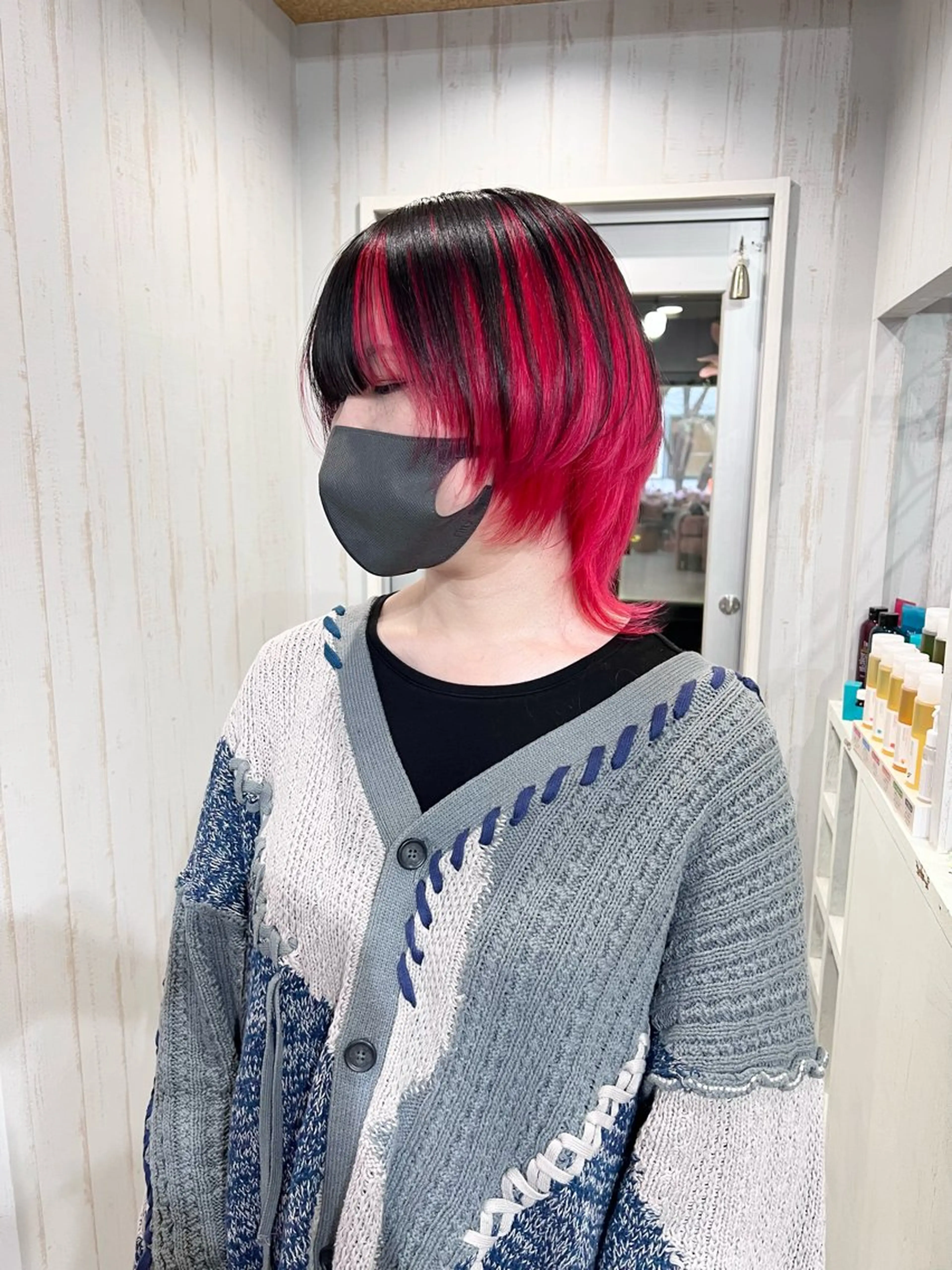 セミロング カラー ブリーチ ブロンド カット ヘアカラー トリートメント 艶髪/ハイトーン特化 店長/SHOHEIのヘアスタイル