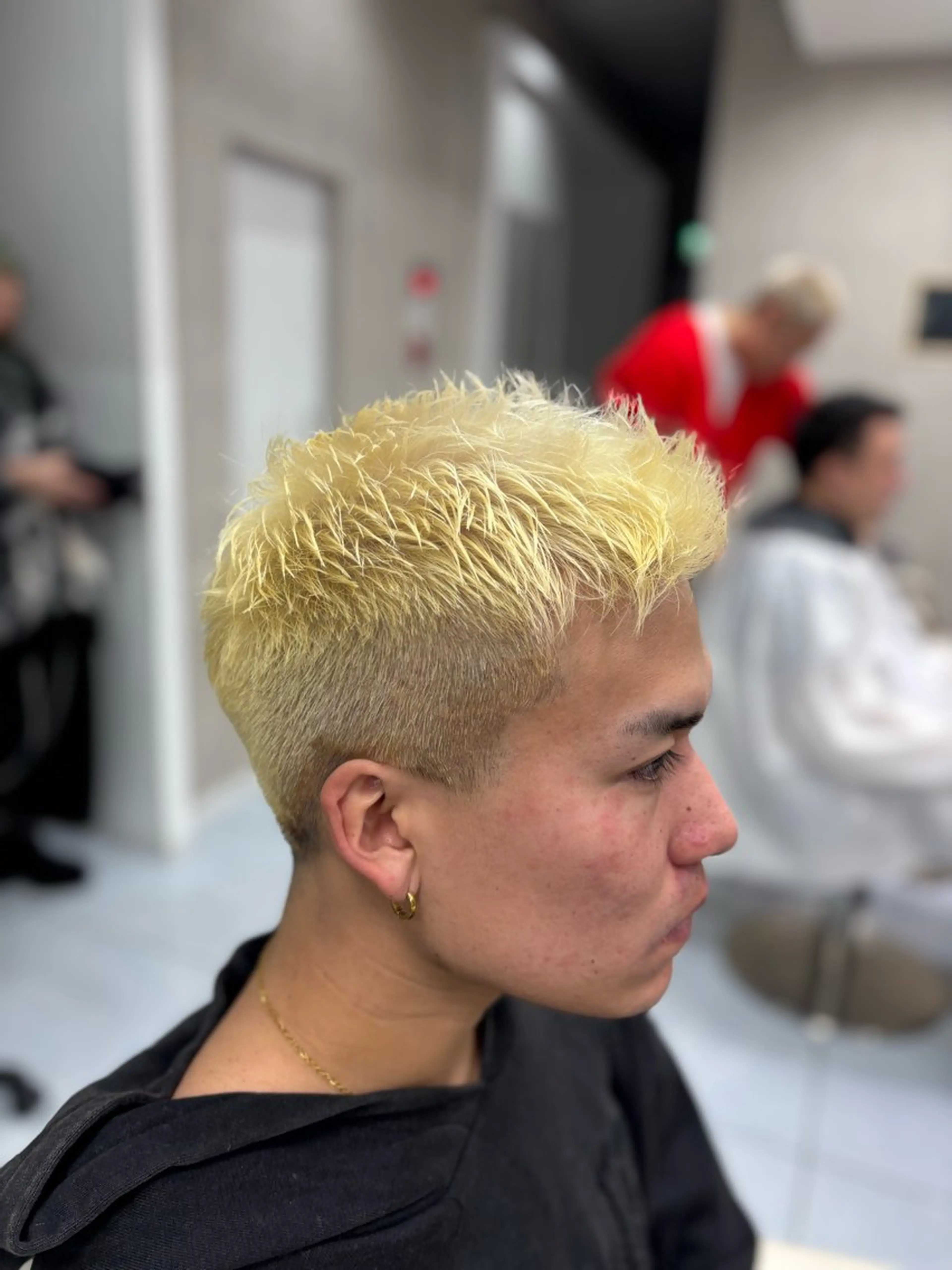 ショート カラー メンズ ヘアカラー メンズ特化韓国風 パーマスタイル/りんのヘアスタイル