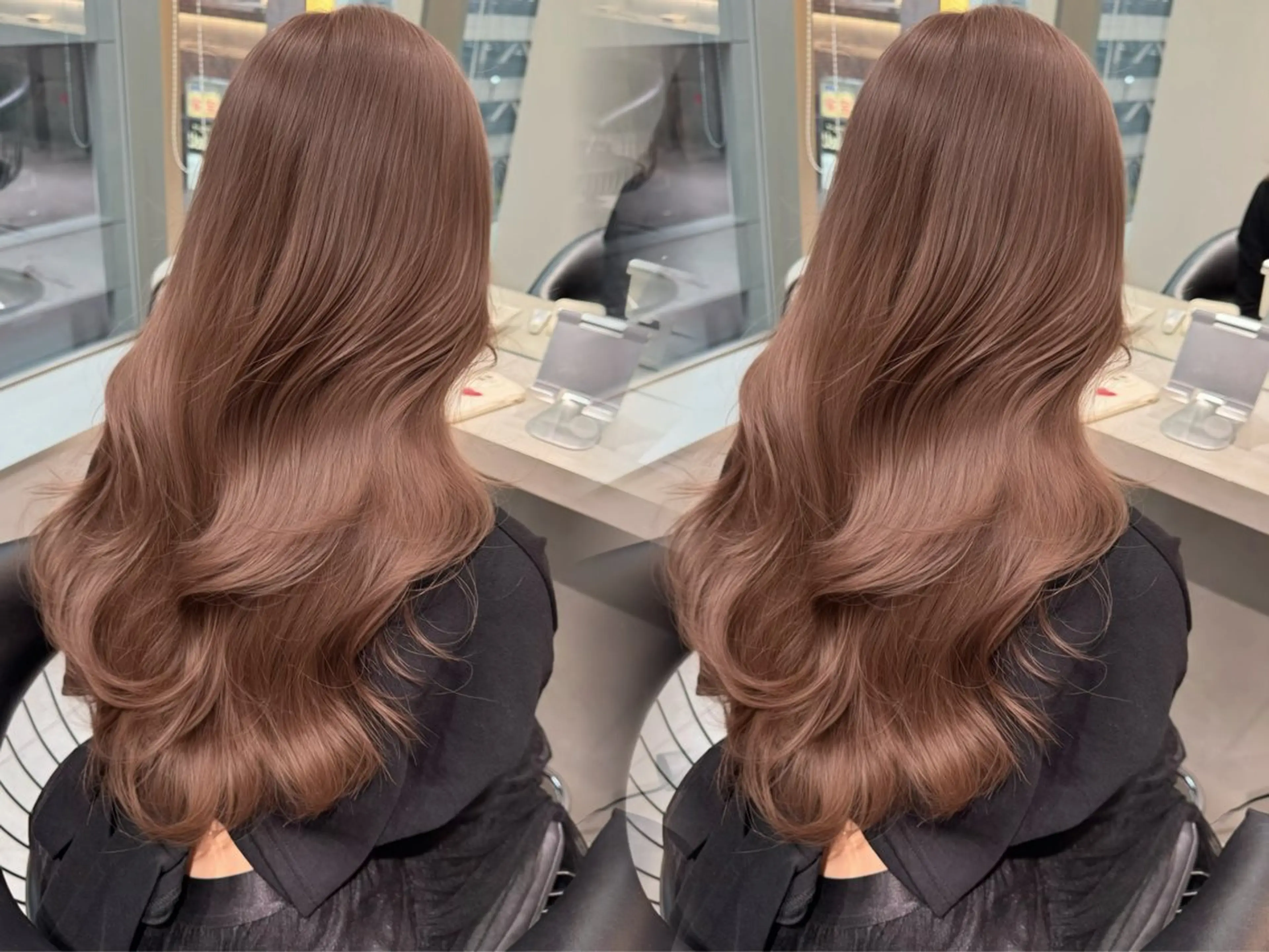 ロング カラー カット ヘアカラー トリートメント ハセ/ブリーチ / lond uluのヘアスタイル