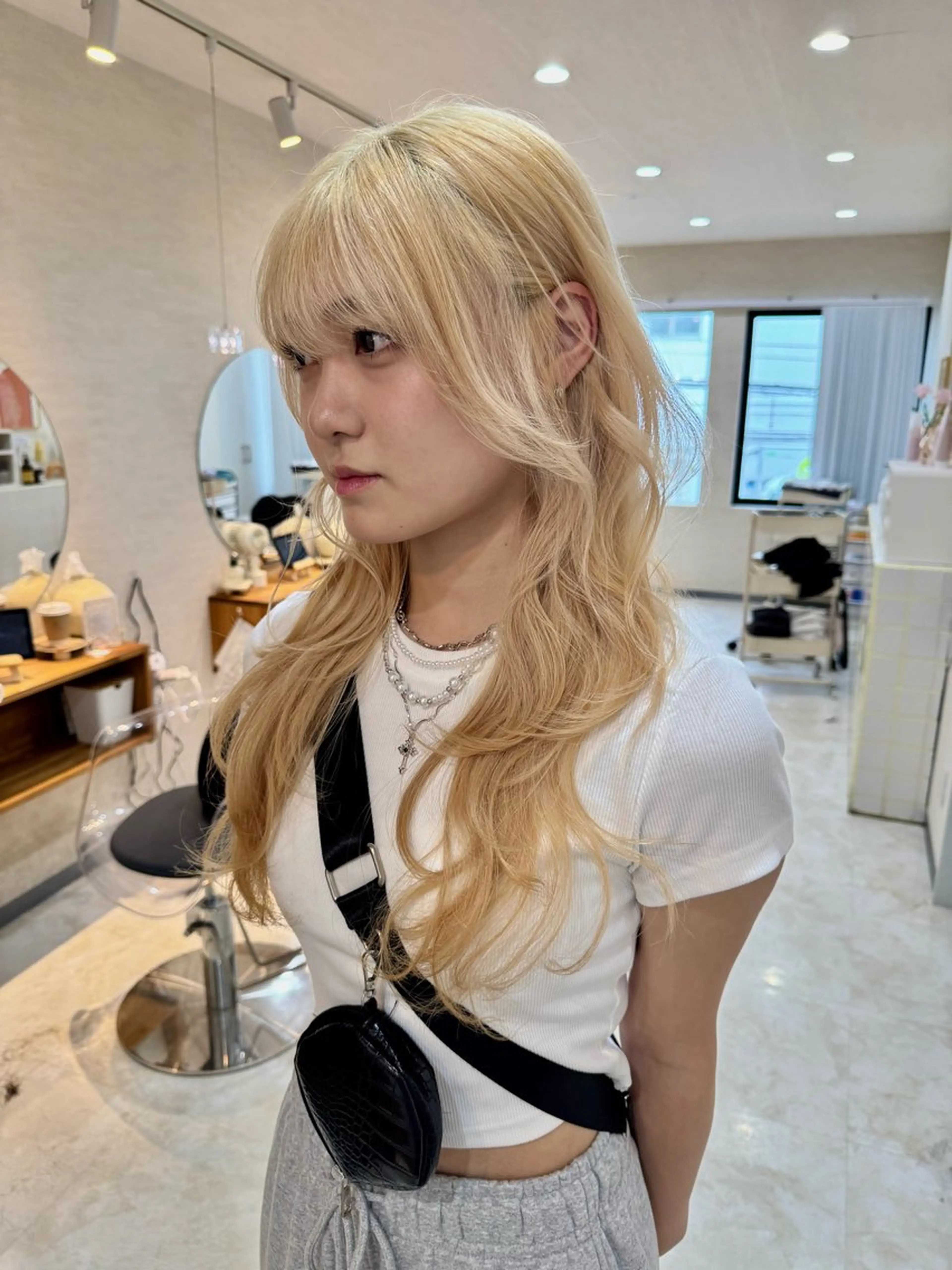 ロング カラー カット ヘアカラー トリートメント コイデ リュウセイのヘアスタイル