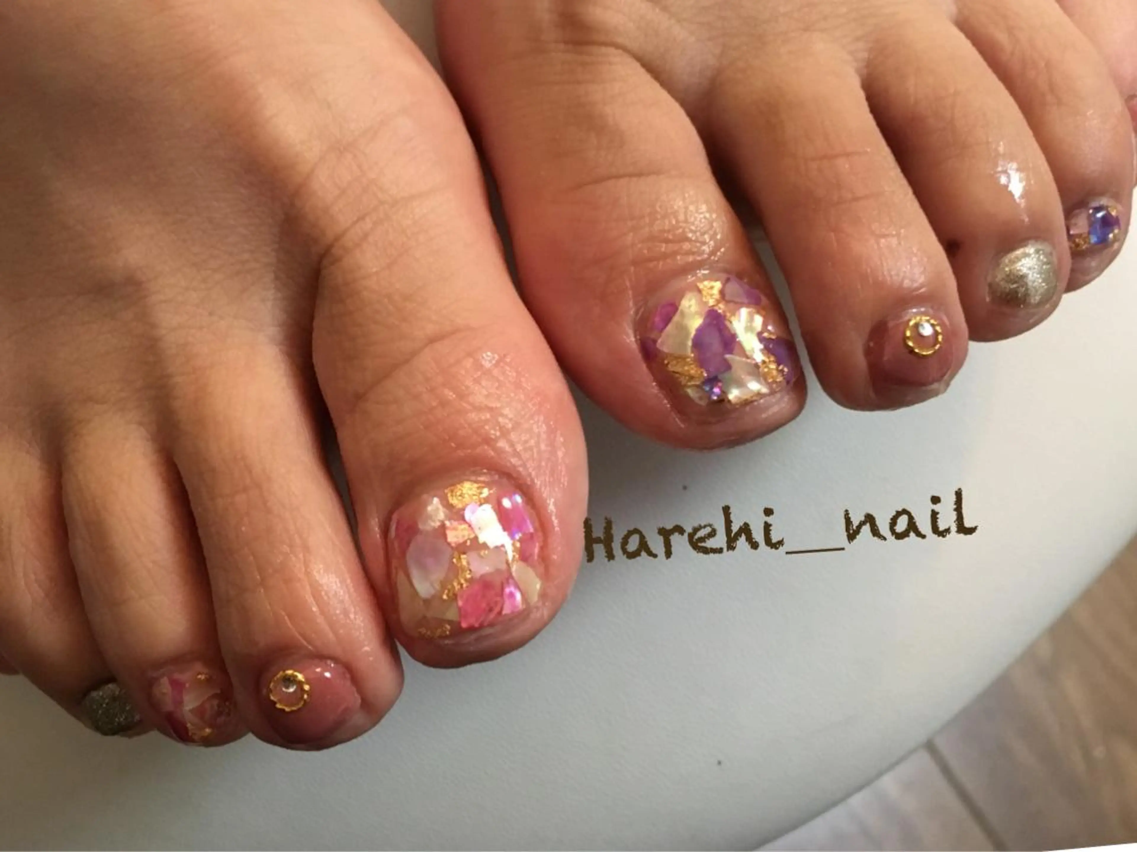 ネイル フットネイル Harehi_ nailのネイルデザイン