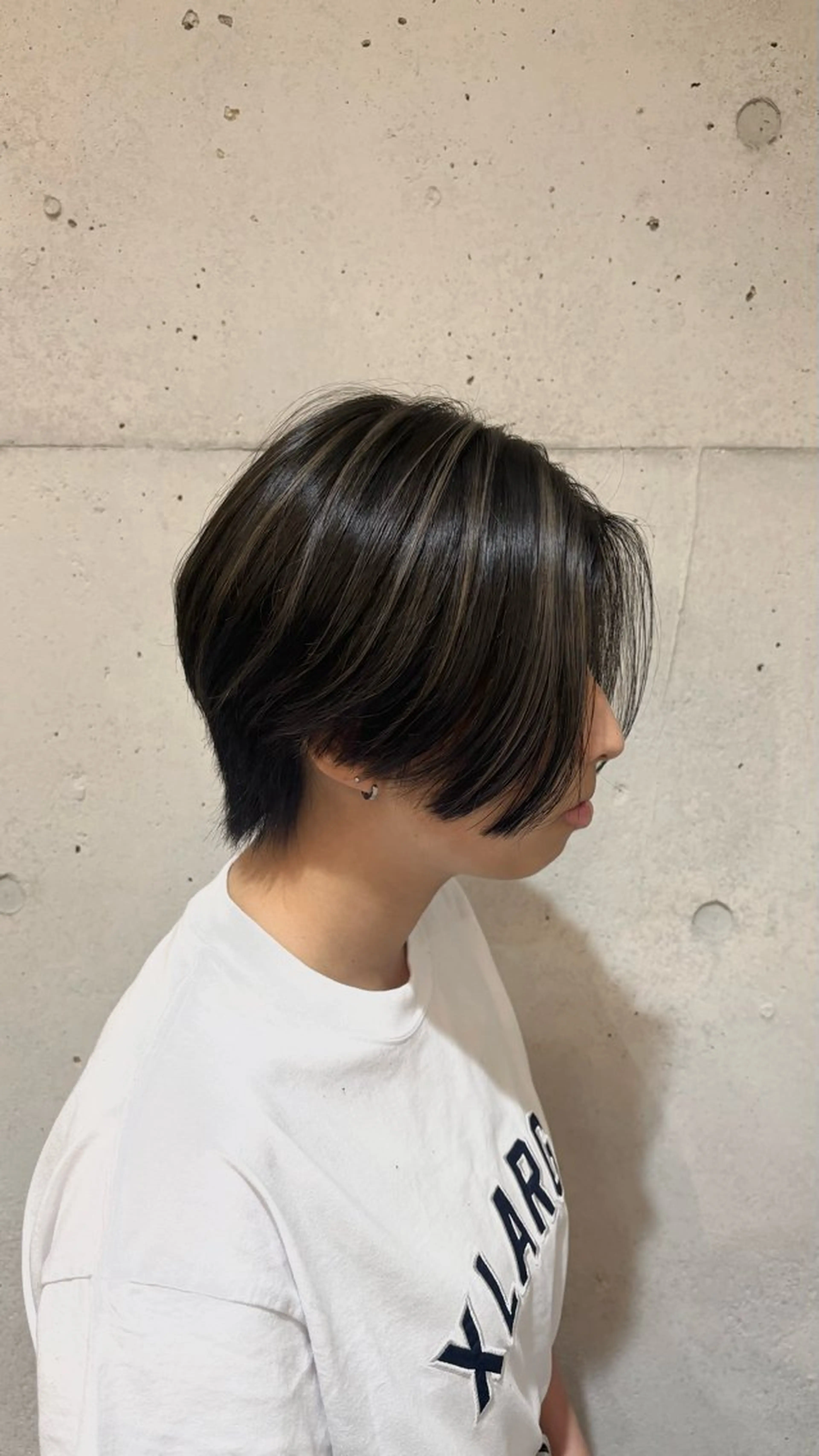 ショート カラー ブリーチ/ボブ/ 髪質改善/ 熊谷 優のヘアスタイル