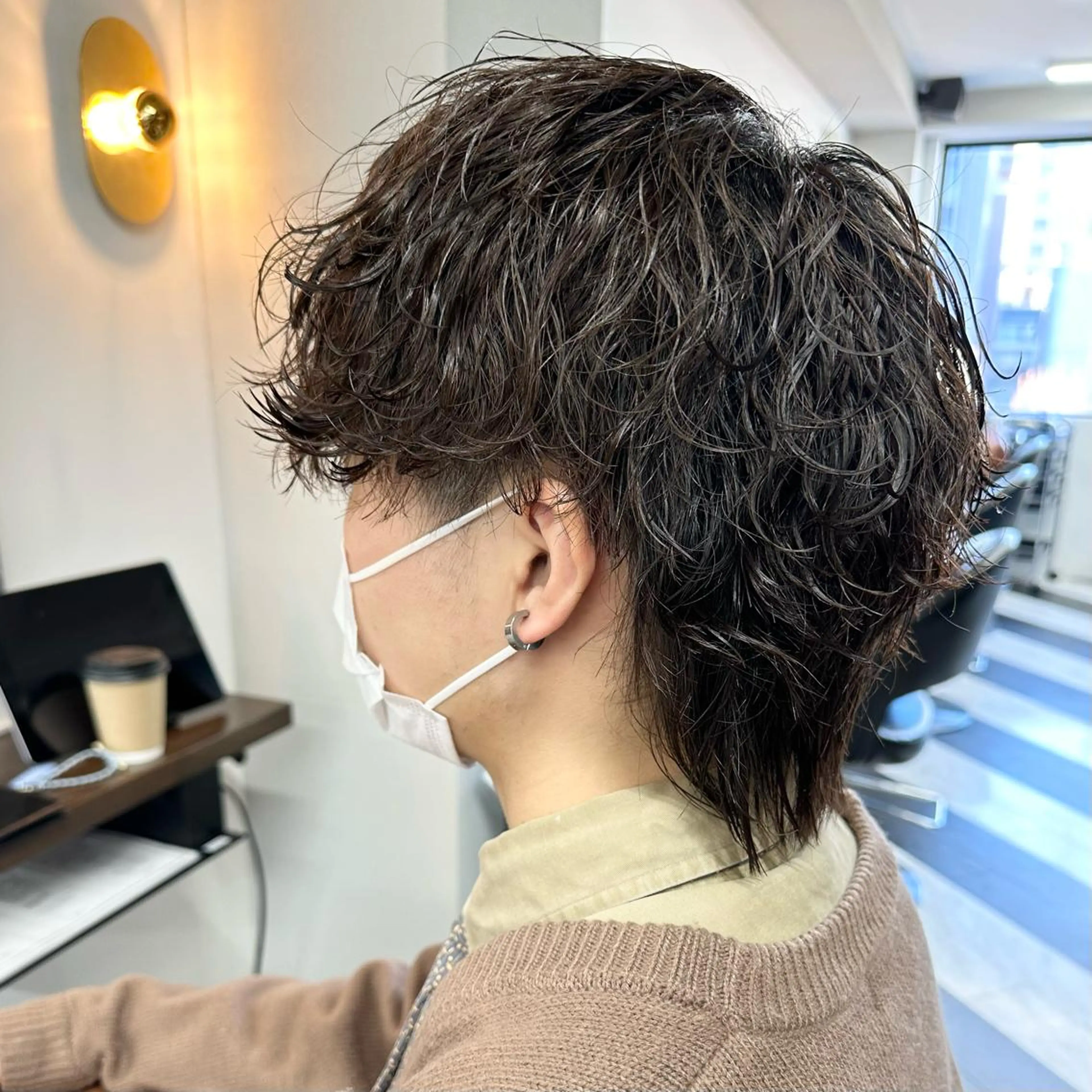 ショート パーマ メンズ 守屋 寿哉のヘアスタイル