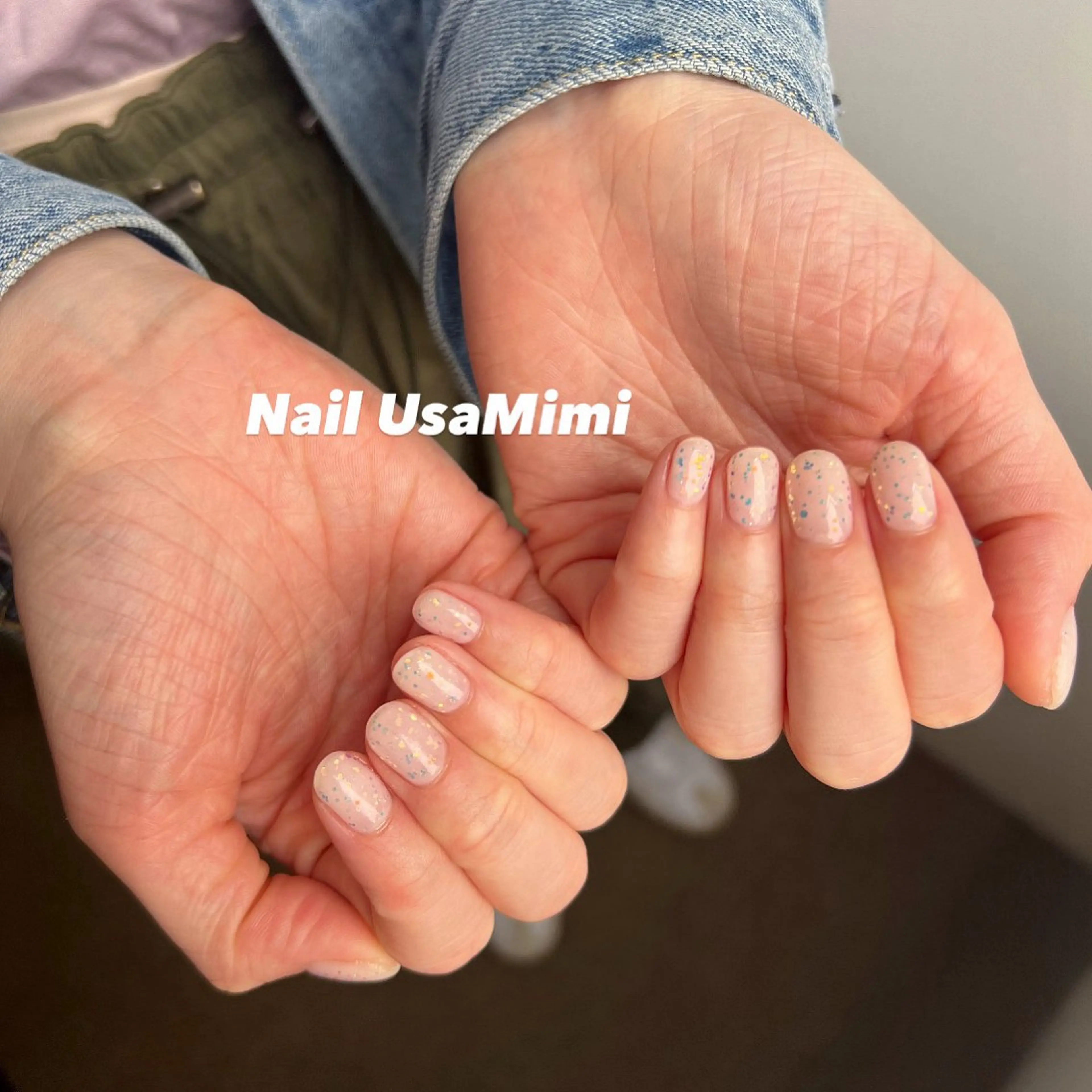 ネイル ジェルネイル ラメ(グリッター) マグネットネイル 持ち込み ワンカラーネイル 本町NailUsa Mimi RIKOのネイルデザイン