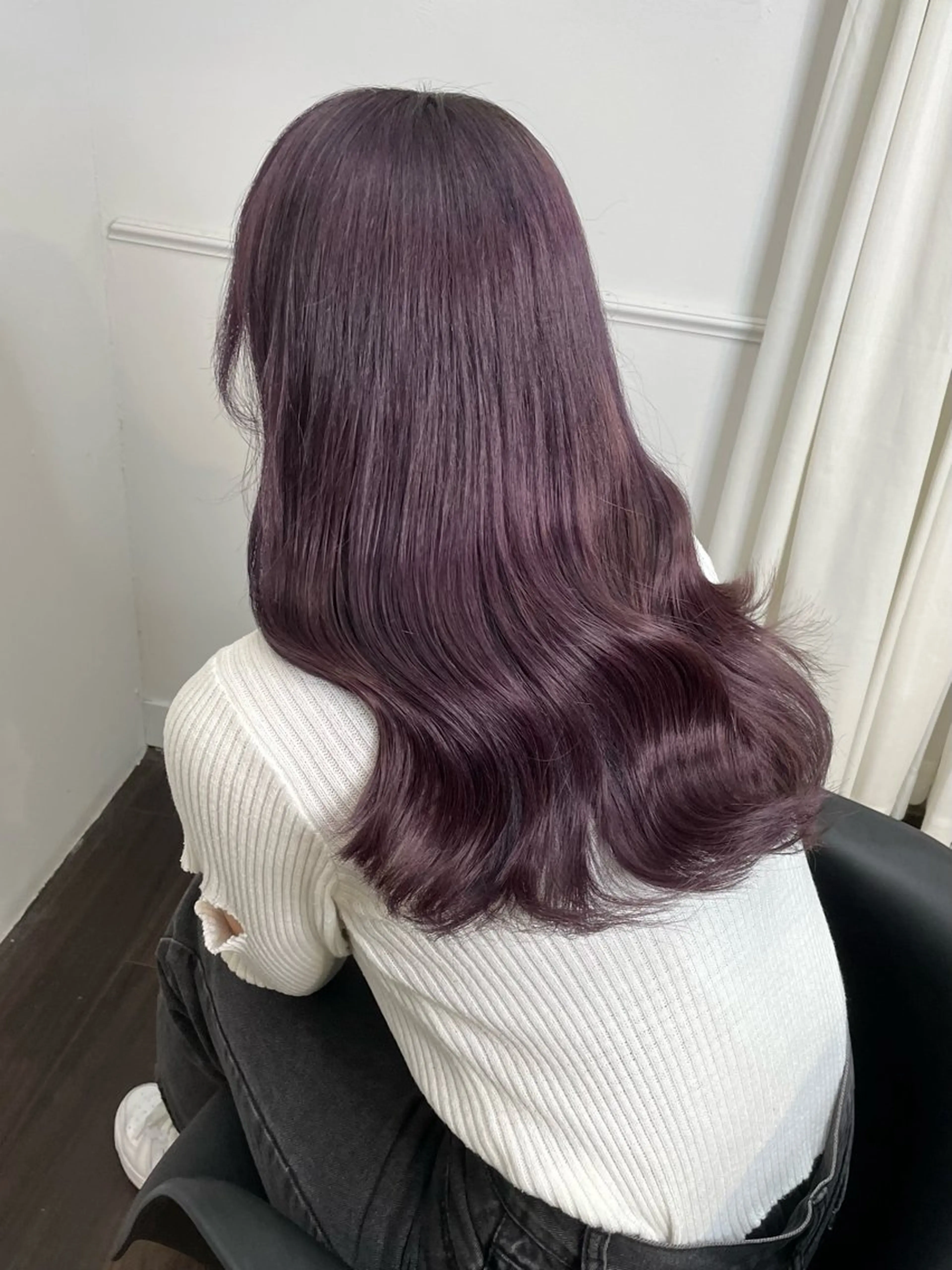 ロング カラー ヘアアレンジ ベージュカラー ブリーチ ダブルカラー グレージュ ラベンダーカラー カット ヘアカラー トリートメント maoブリーチ無し 似合わせカラーのヘアスタイル