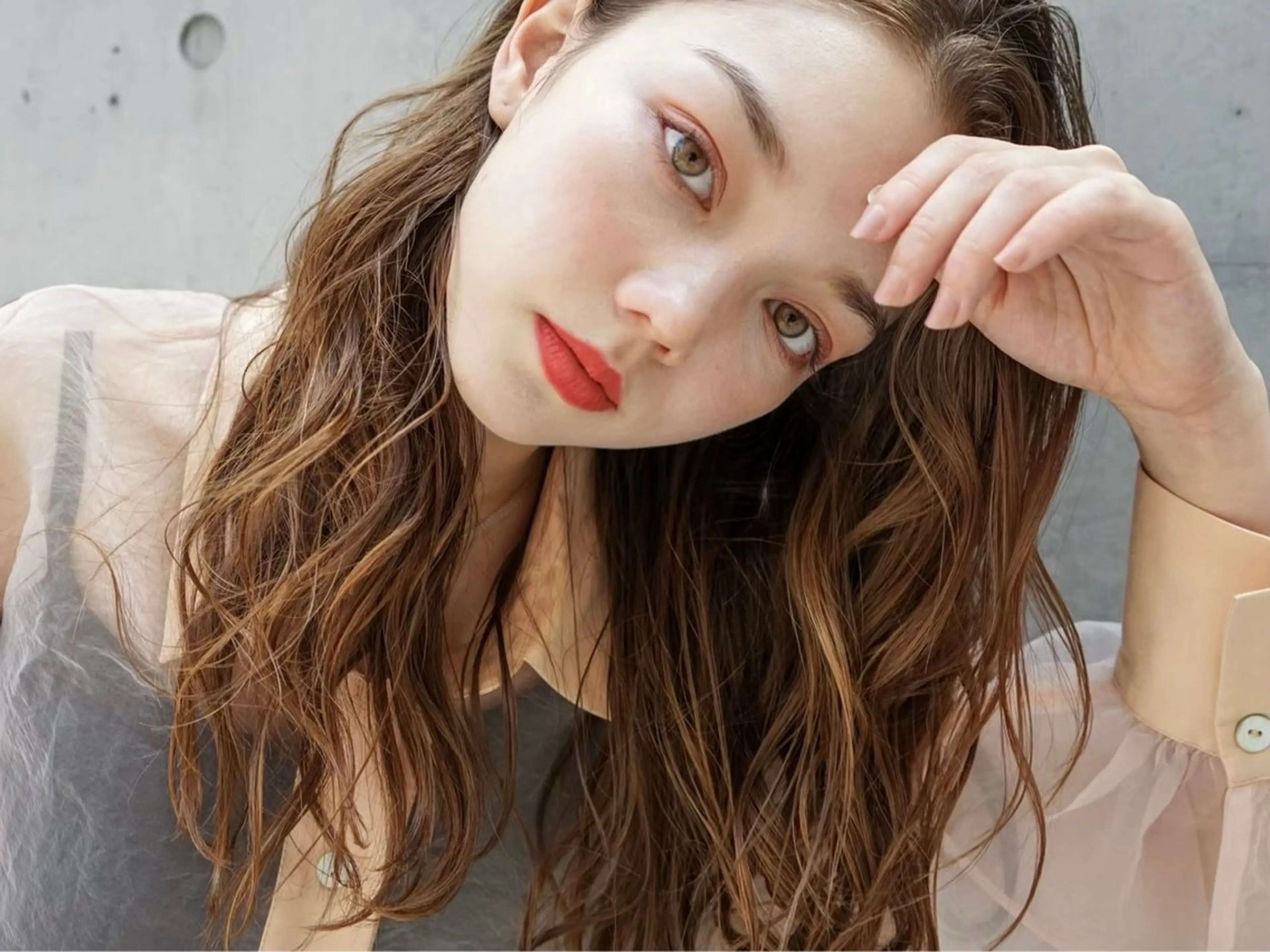 ロング カラー 本間 絵理奈‎のヘアスタイル
