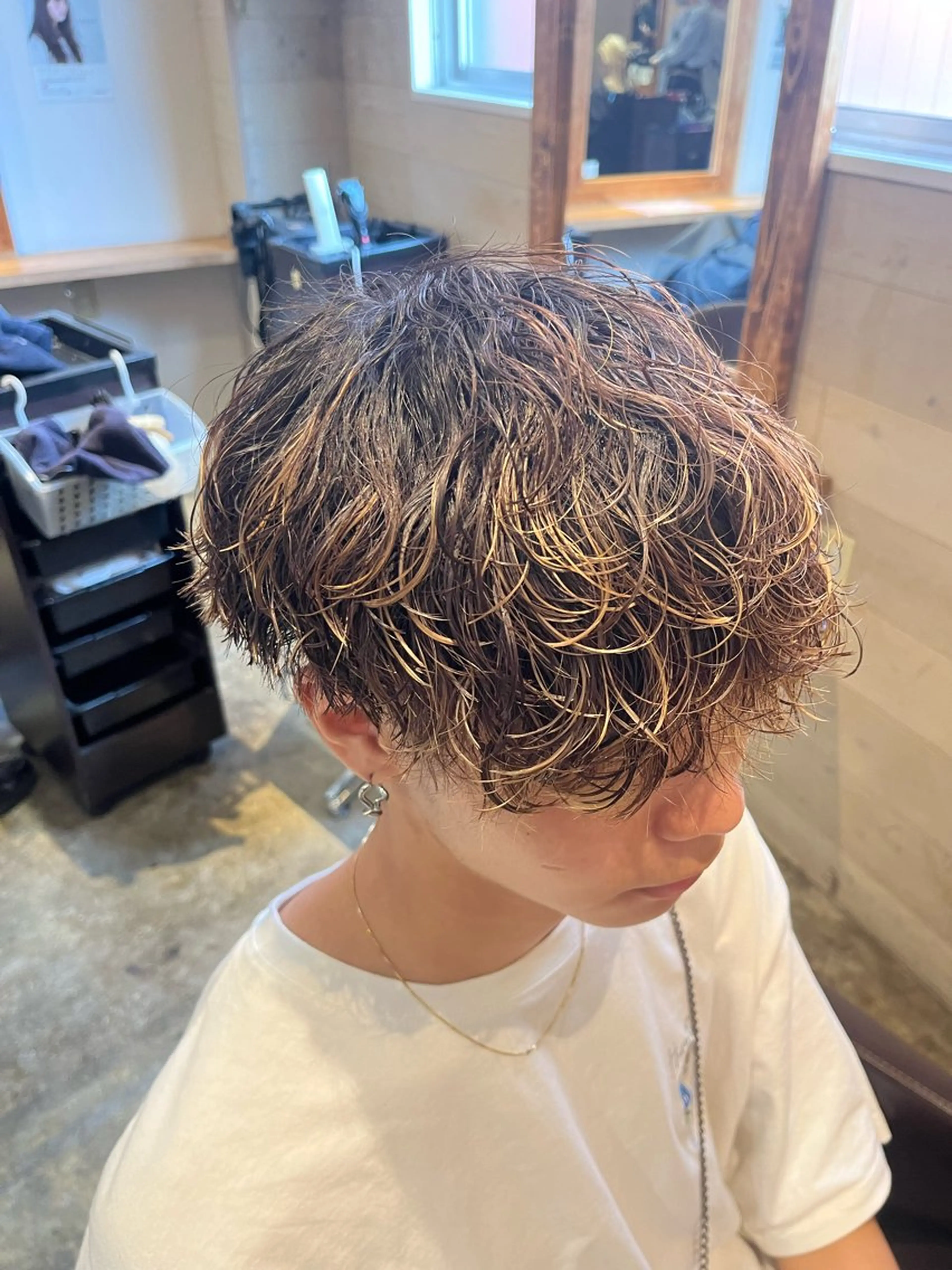 パーマ カット パーマ トリートメント ヘアセット 👑メンズパーマの 天才店長望月👑のヘアスタイル