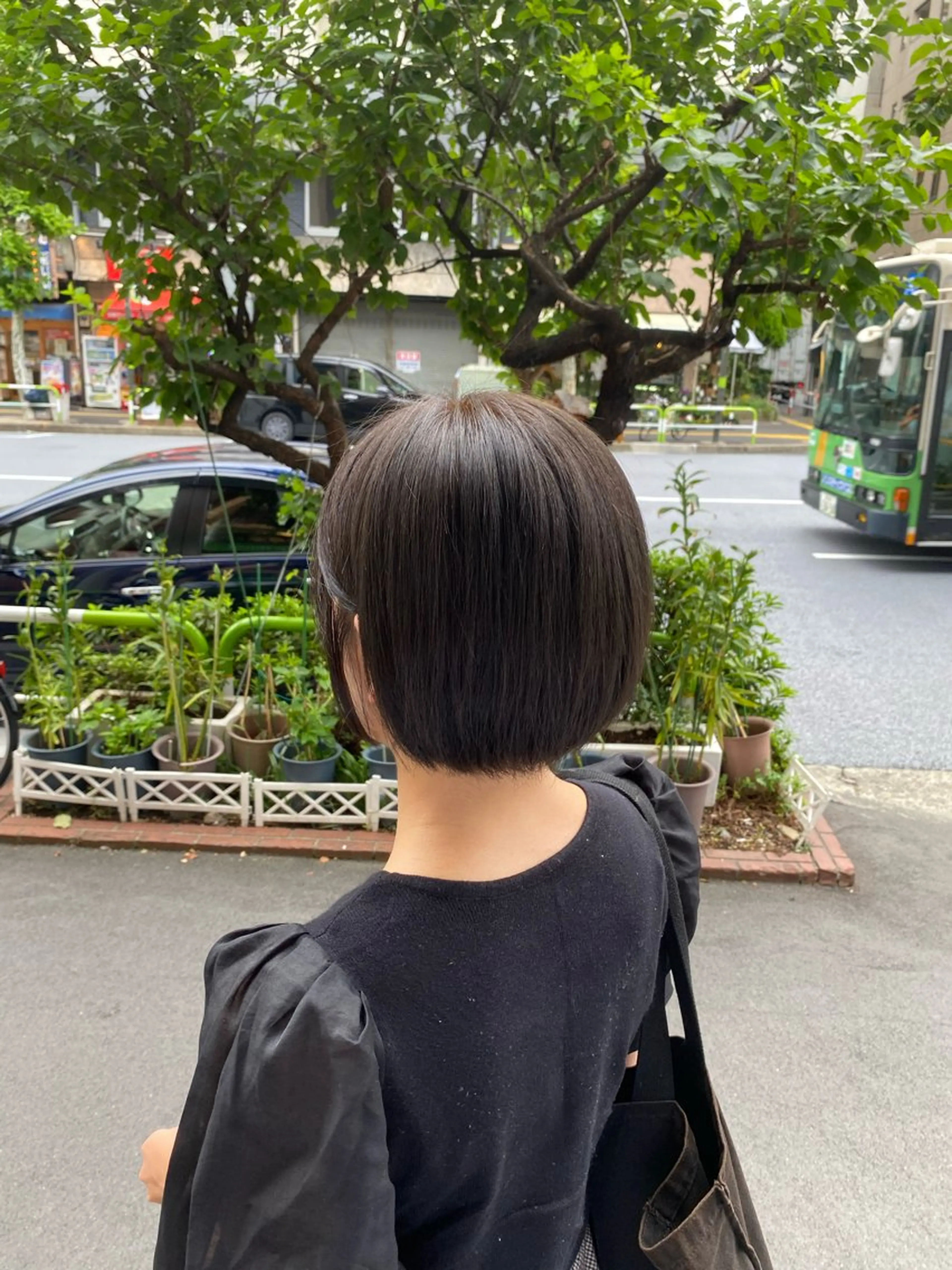 ショート カラー ヘアアレンジ ブラウンカラー マットブラウン エシカル 松原大将のヘアスタイル