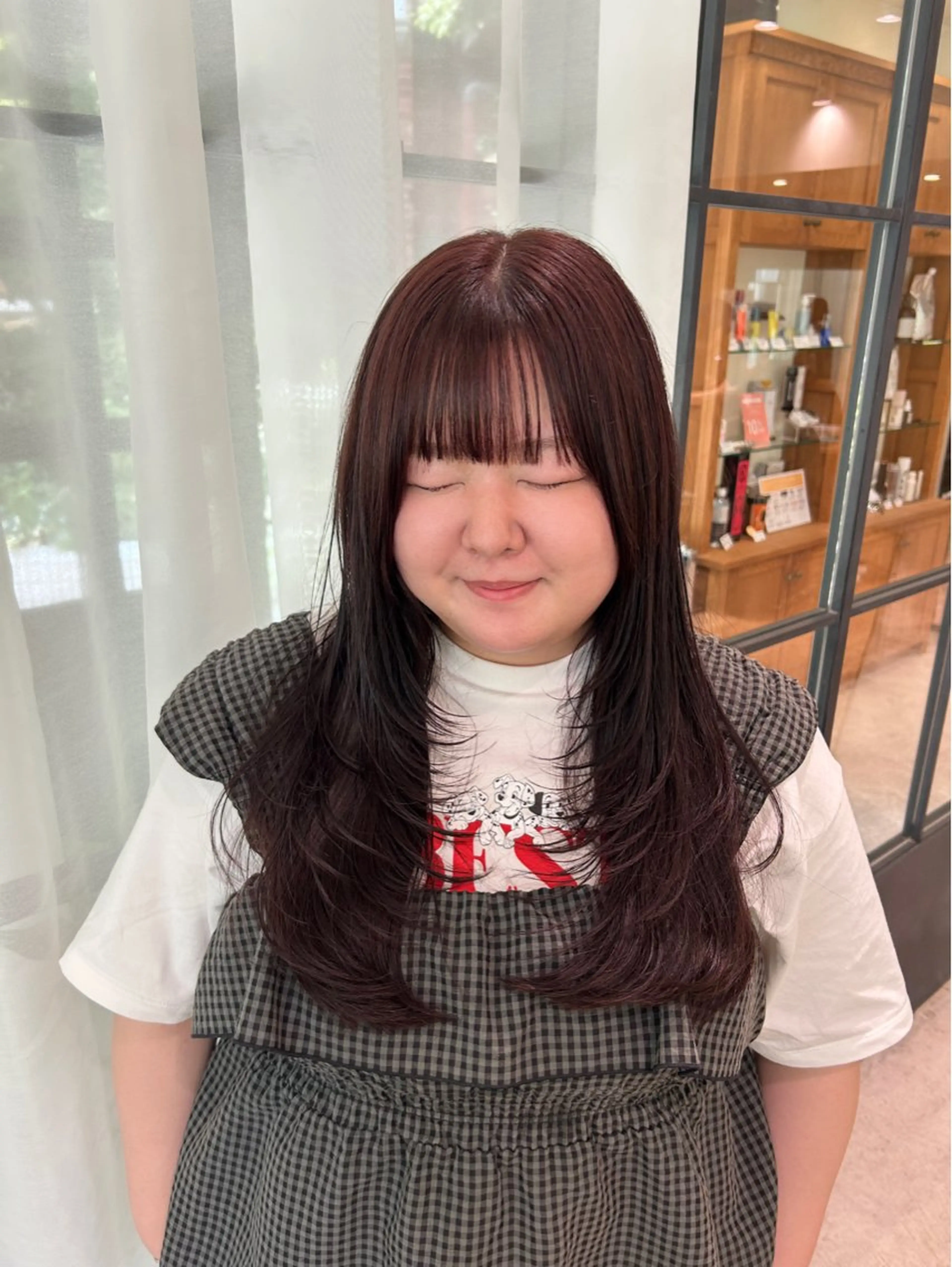 ロング レイヤーカット カット Lumier de mashu所属・nana/ボブ/ レイヤー/メンズのヘアスタイル