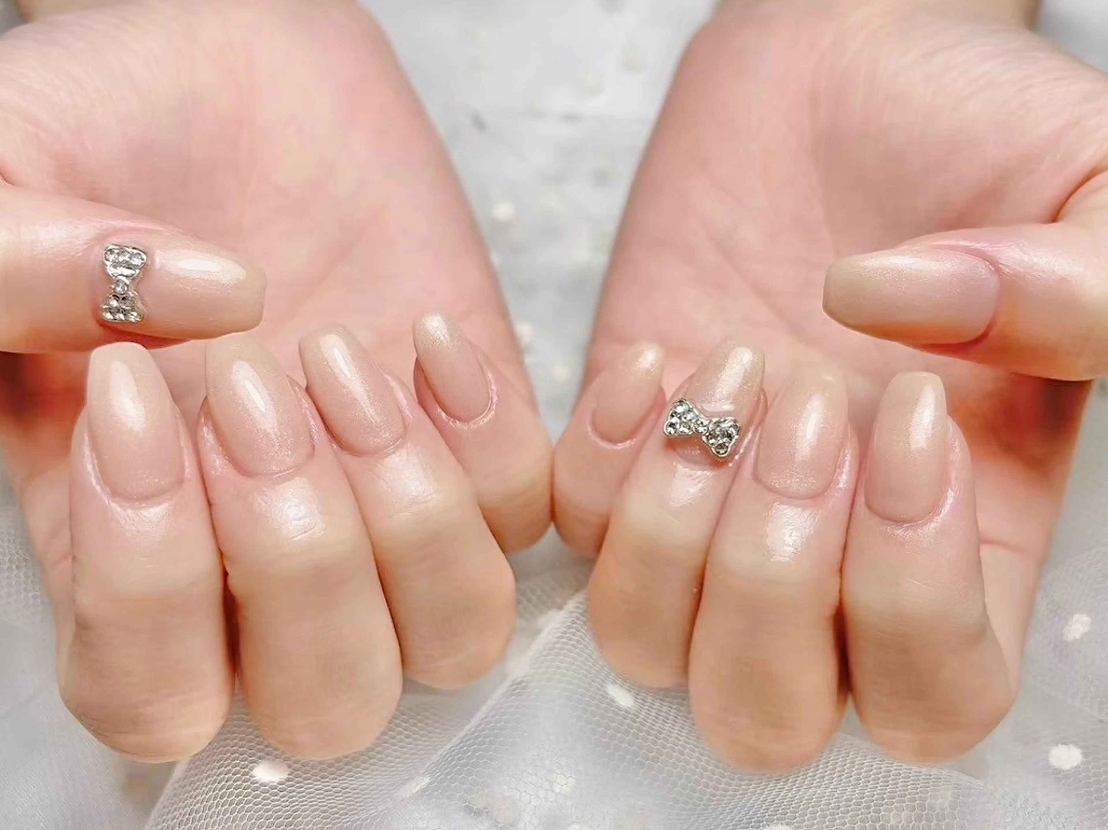 ネイル 長さ出し フラッシュネイル フットネイル ジェルネイル キラキラネイル ハンドネイル 当日予約◎ Moekaのネイルデザイン