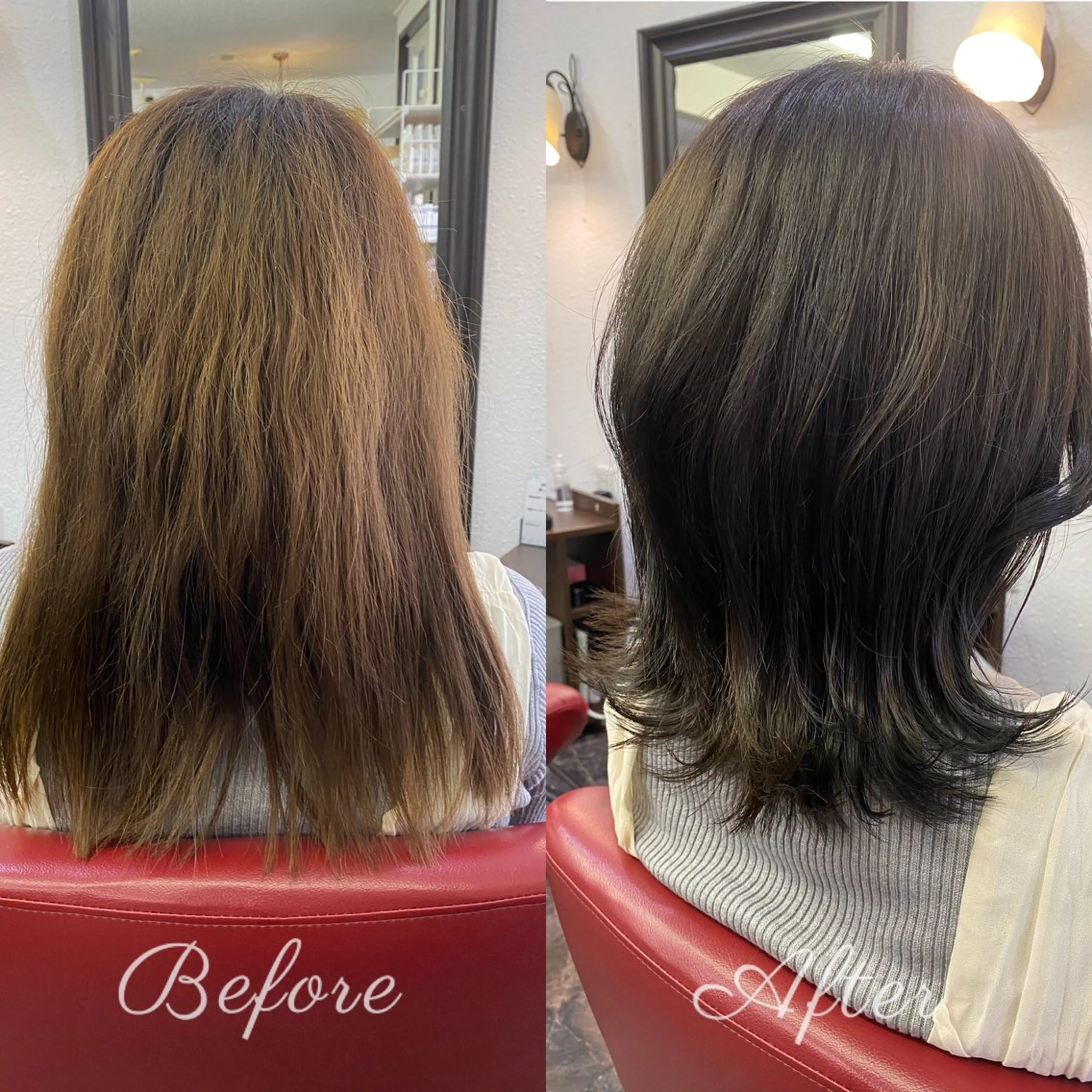 セミロング くびれヘア 外ハネヘア カット ヘアカラー 似合わせ＆予防美容 飯島   知花💐のその他イメージ