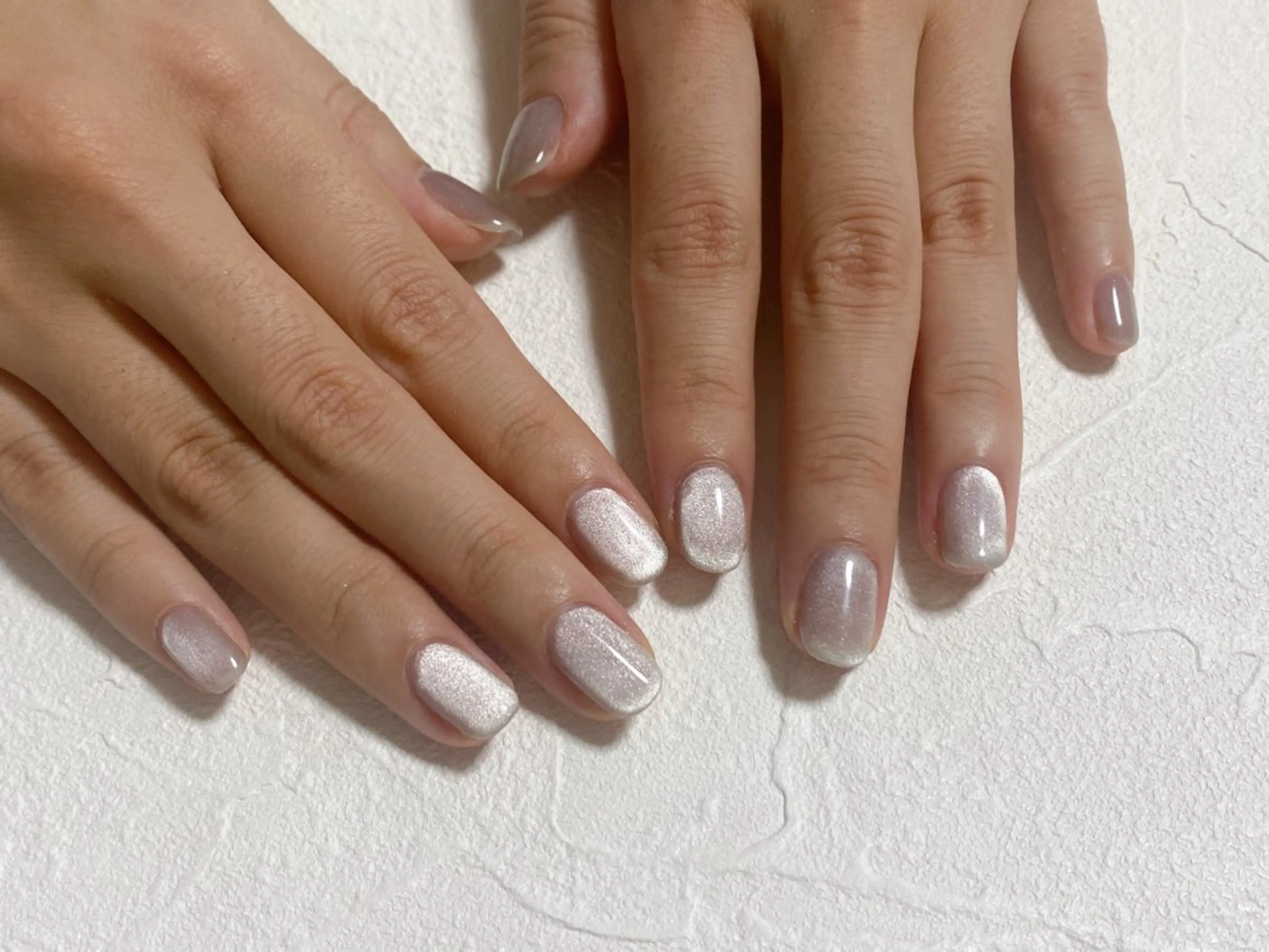 ネイル オーロラネイル フットネイル フレンチネイル ジェルネイル 韓国ネイル ハンドネイル kiki nail たまプラーザのネイルデザイン