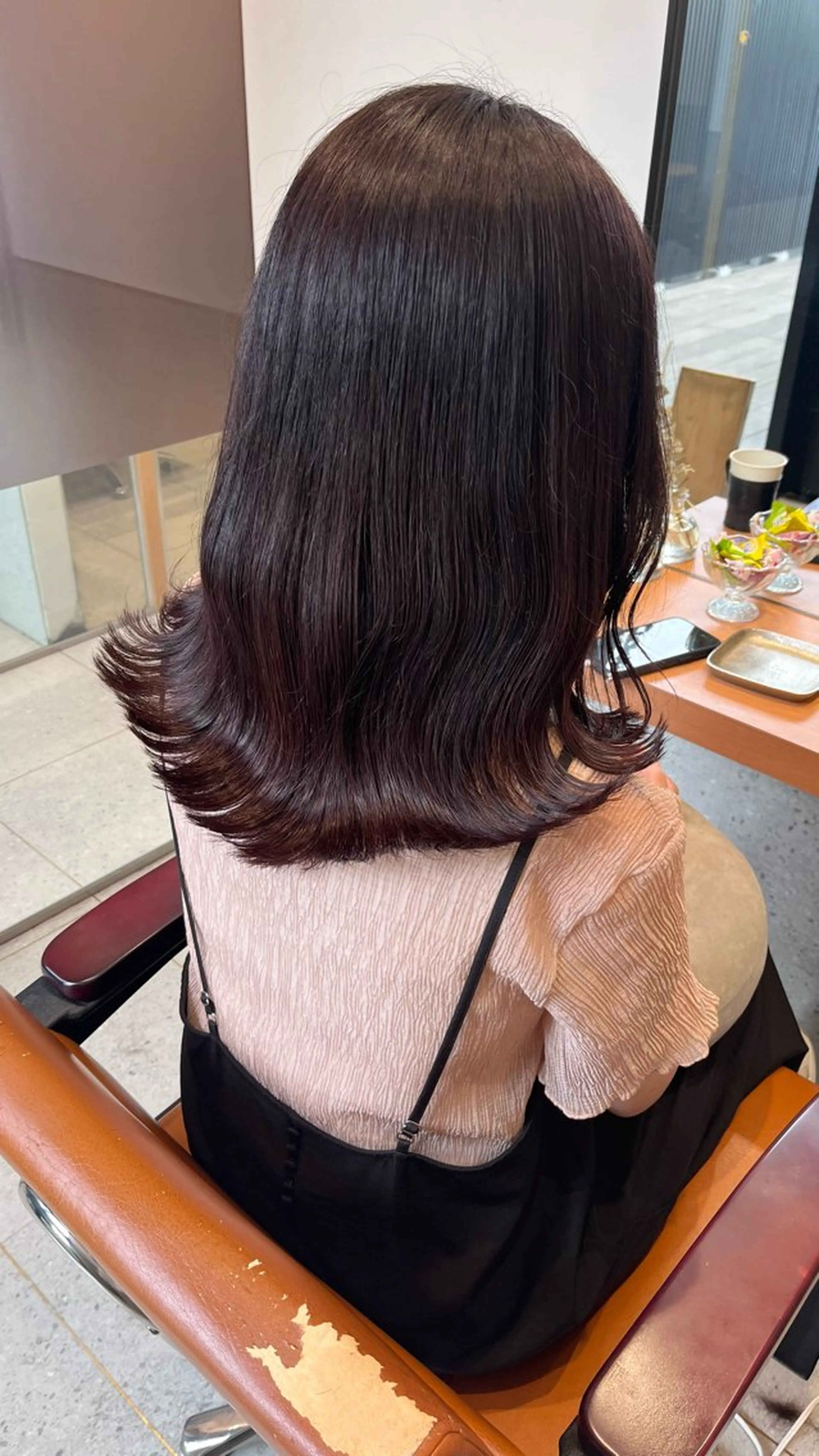 ミディアム カラー カット ヘアカラー トリートメント classic 新横浜所属・大人girly🛋️ 🤍yukakoのヘアスタイル