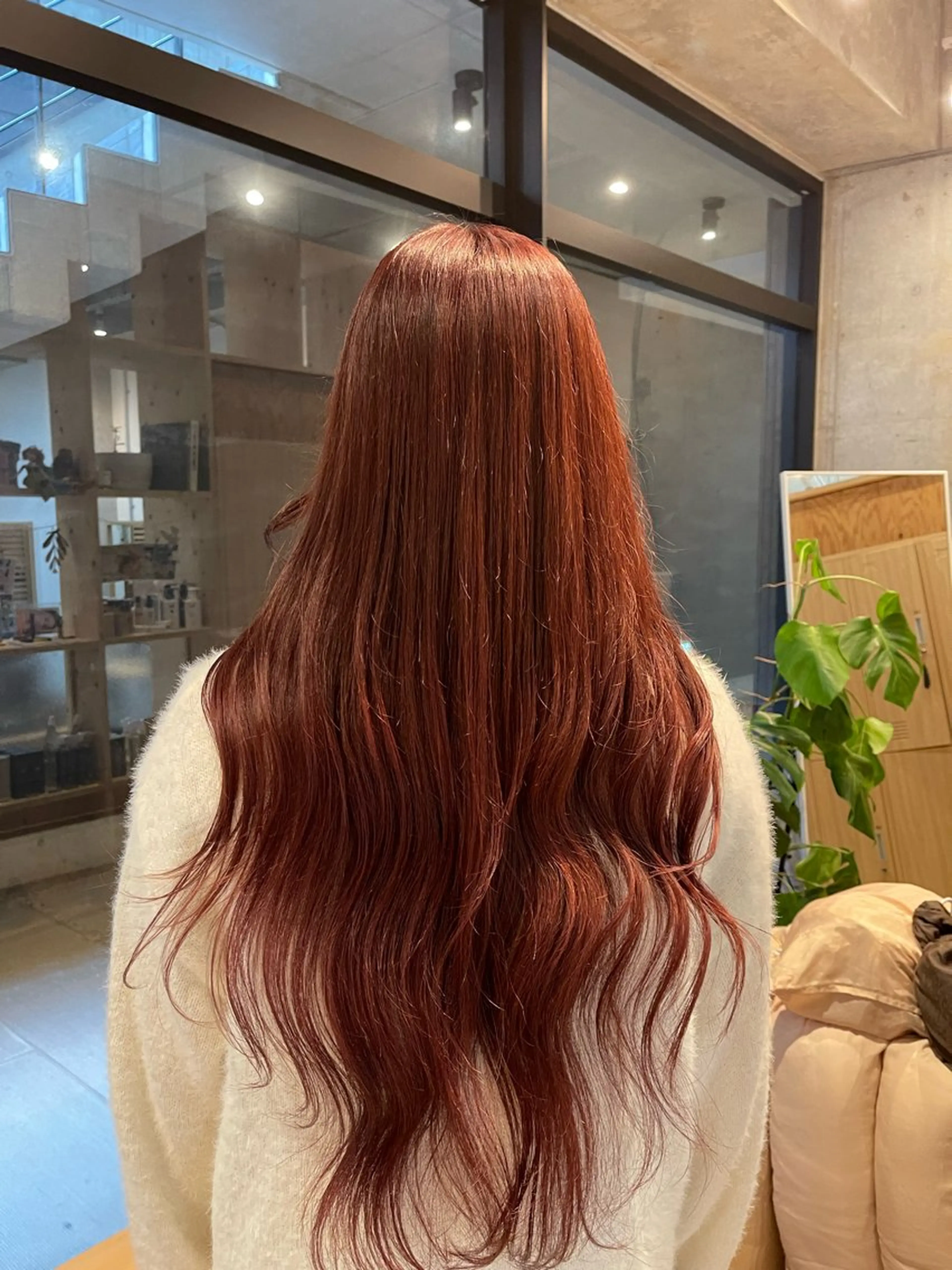 ロング カラー 愛莉/ラベンダー/ ベージュ/ブラウンのヘアスタイル