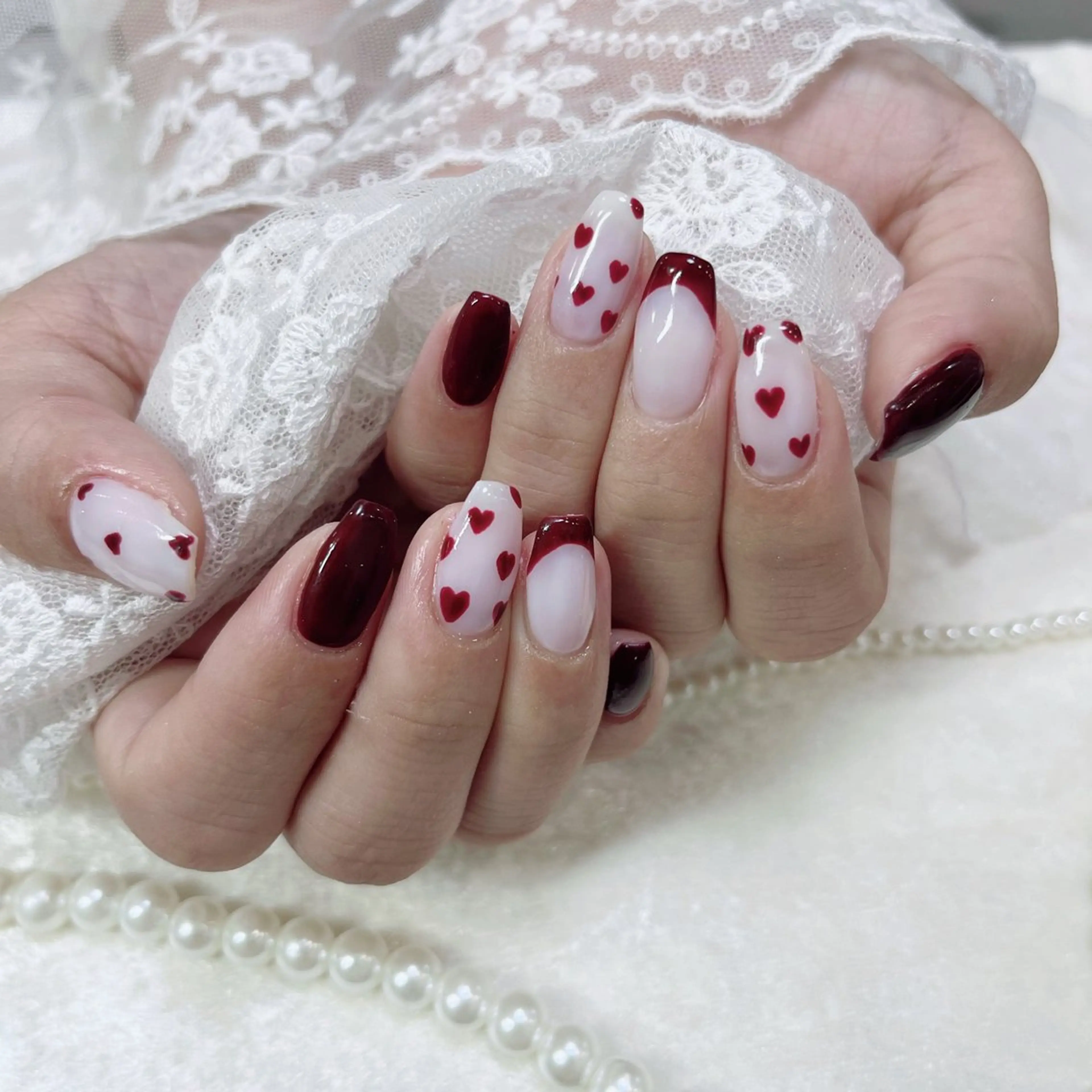 ネイル ハンドネイル Maya 🧊🫧‪のネイルデザイン