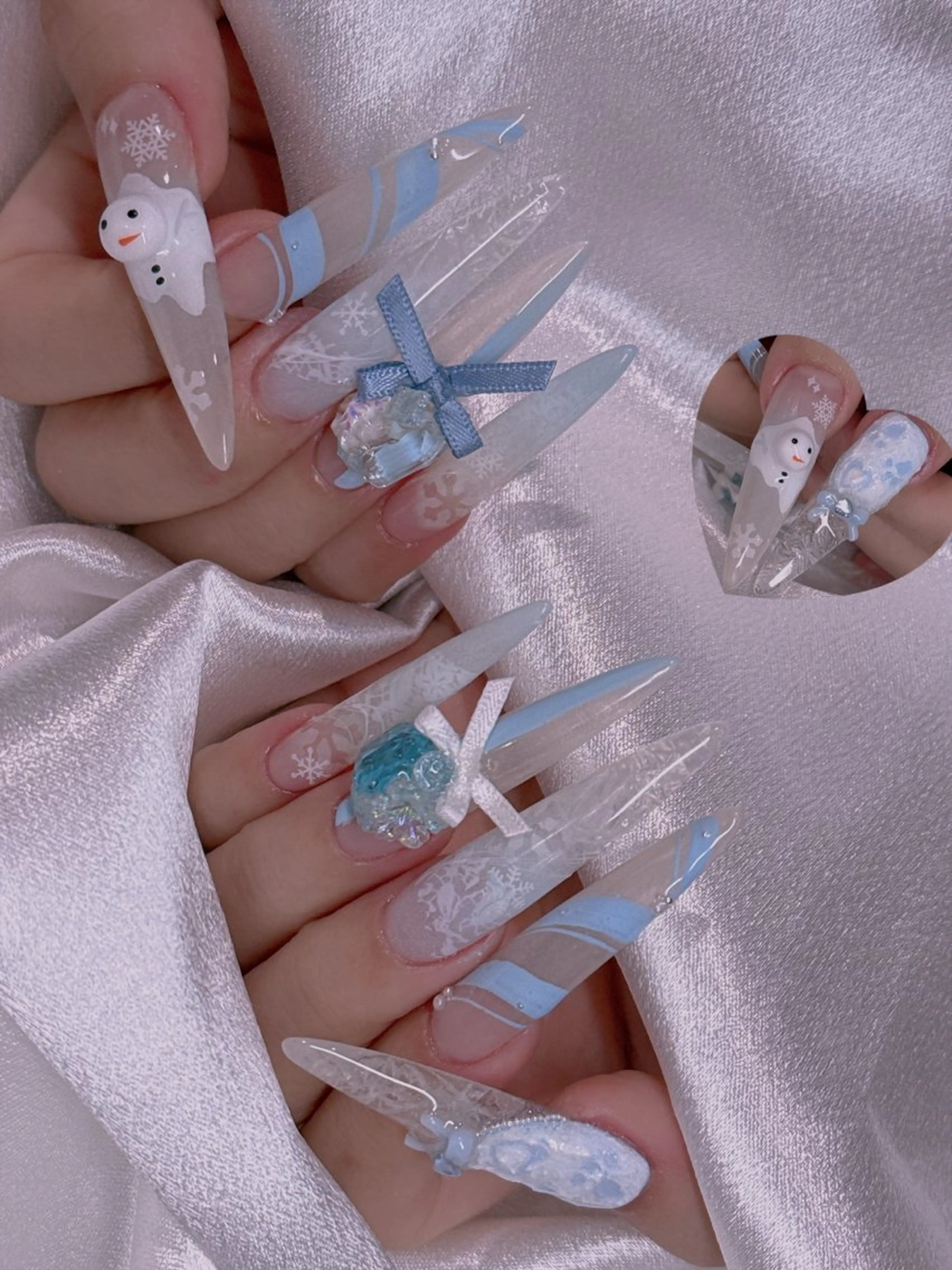 ネイル ロングネイル スーパーロングネイル ネイルチップ 長さだし専門店 M2　rikaのネイルデザイン