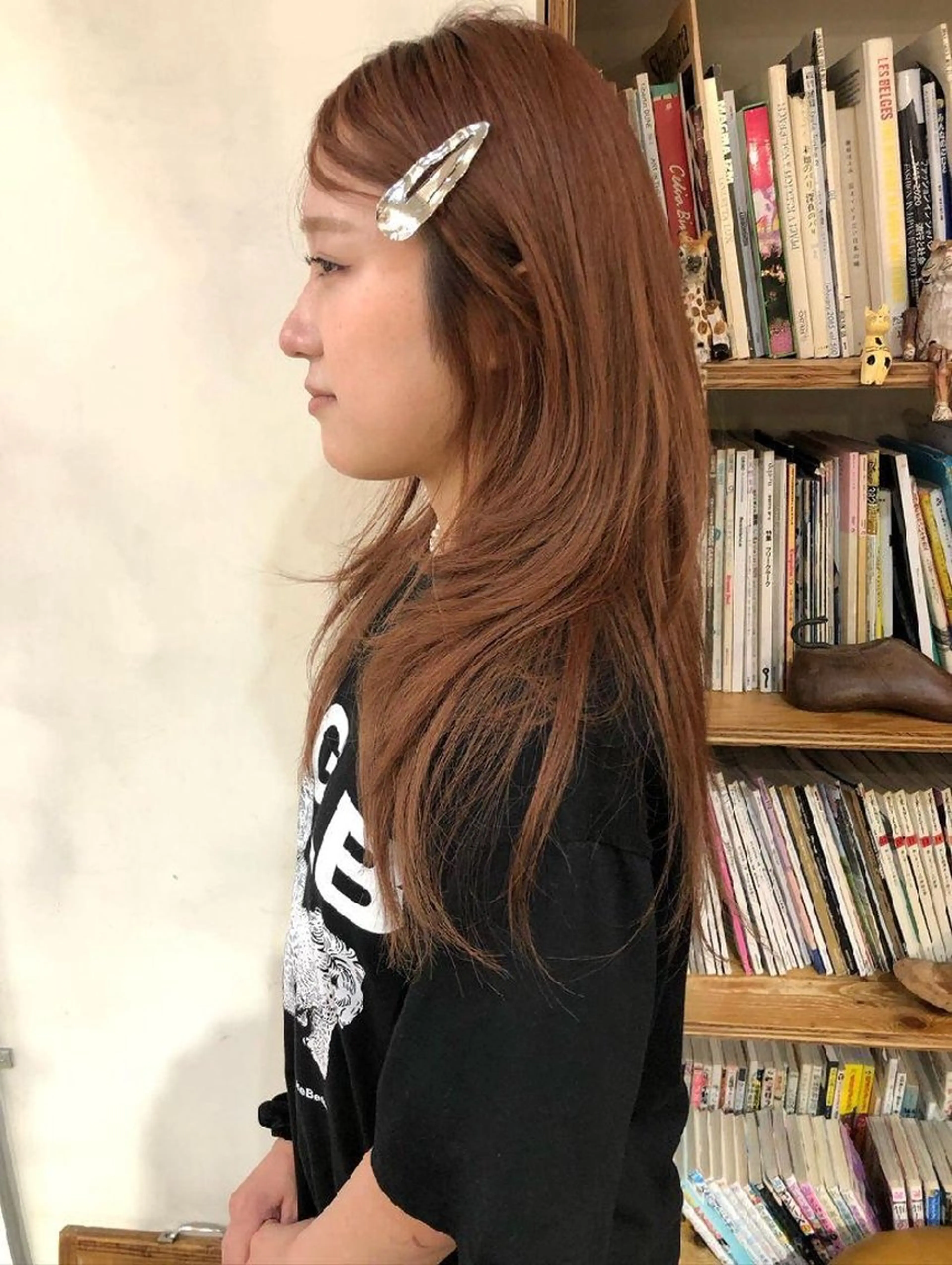 ロング ハッシュカット 韓国レイヤー suzuのヘアスタイル