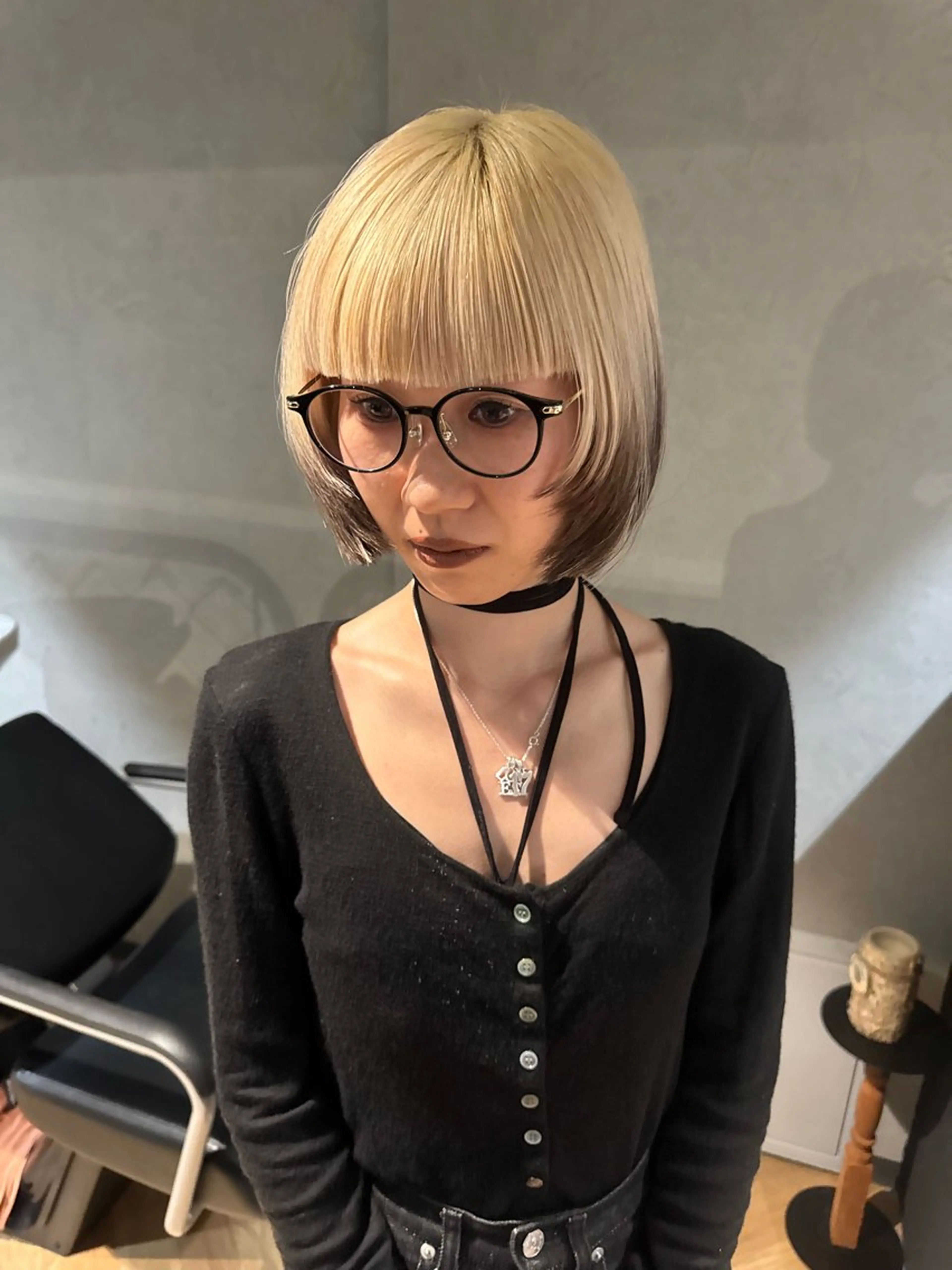 ミディアム カラー パーマ ヘアアレンジ カット ヘアカラー 心斎橋美容室 Junのヘアスタイル