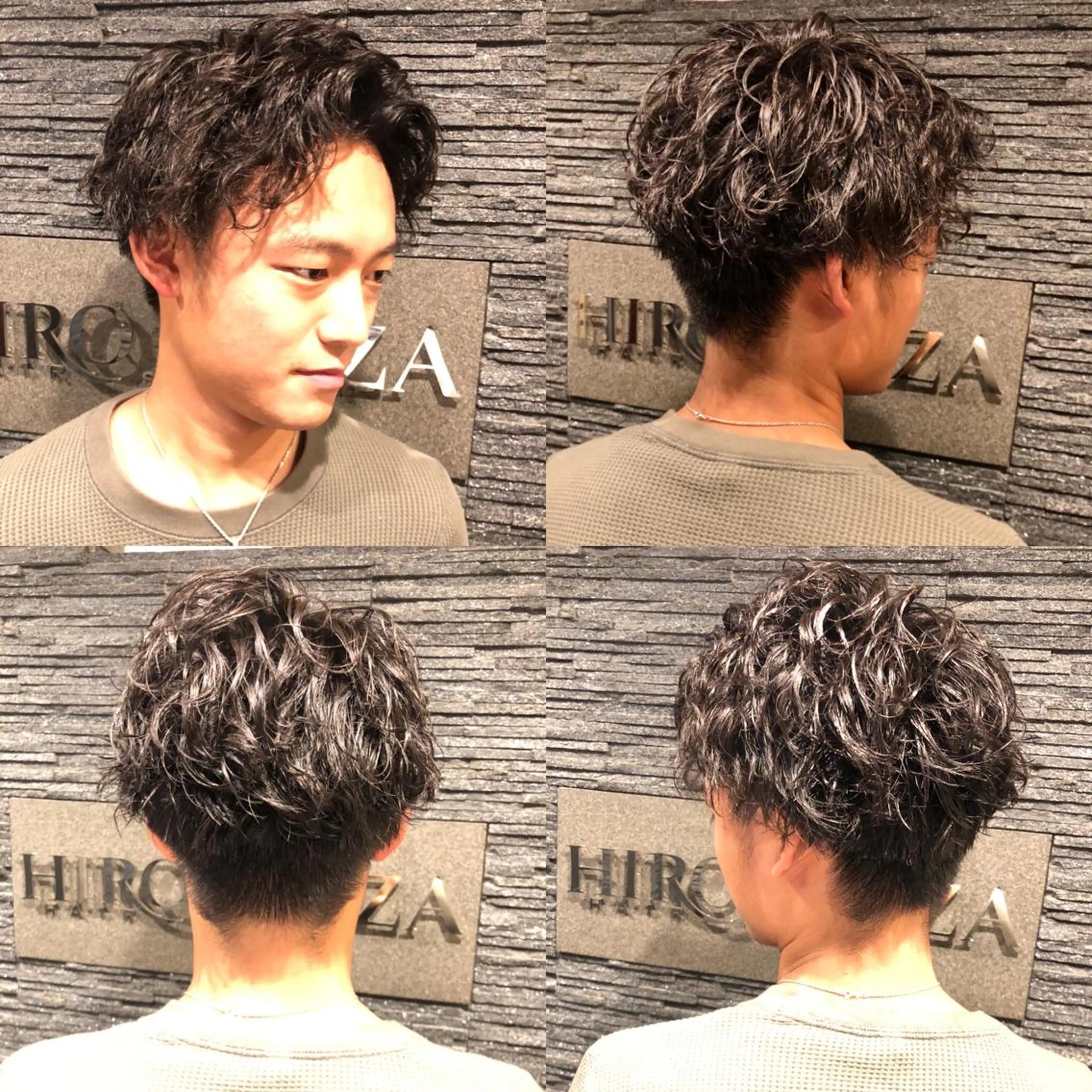 ミディアム パーマ ヘアアレンジ メンズ 萩原 勇樹のヘアスタイル
