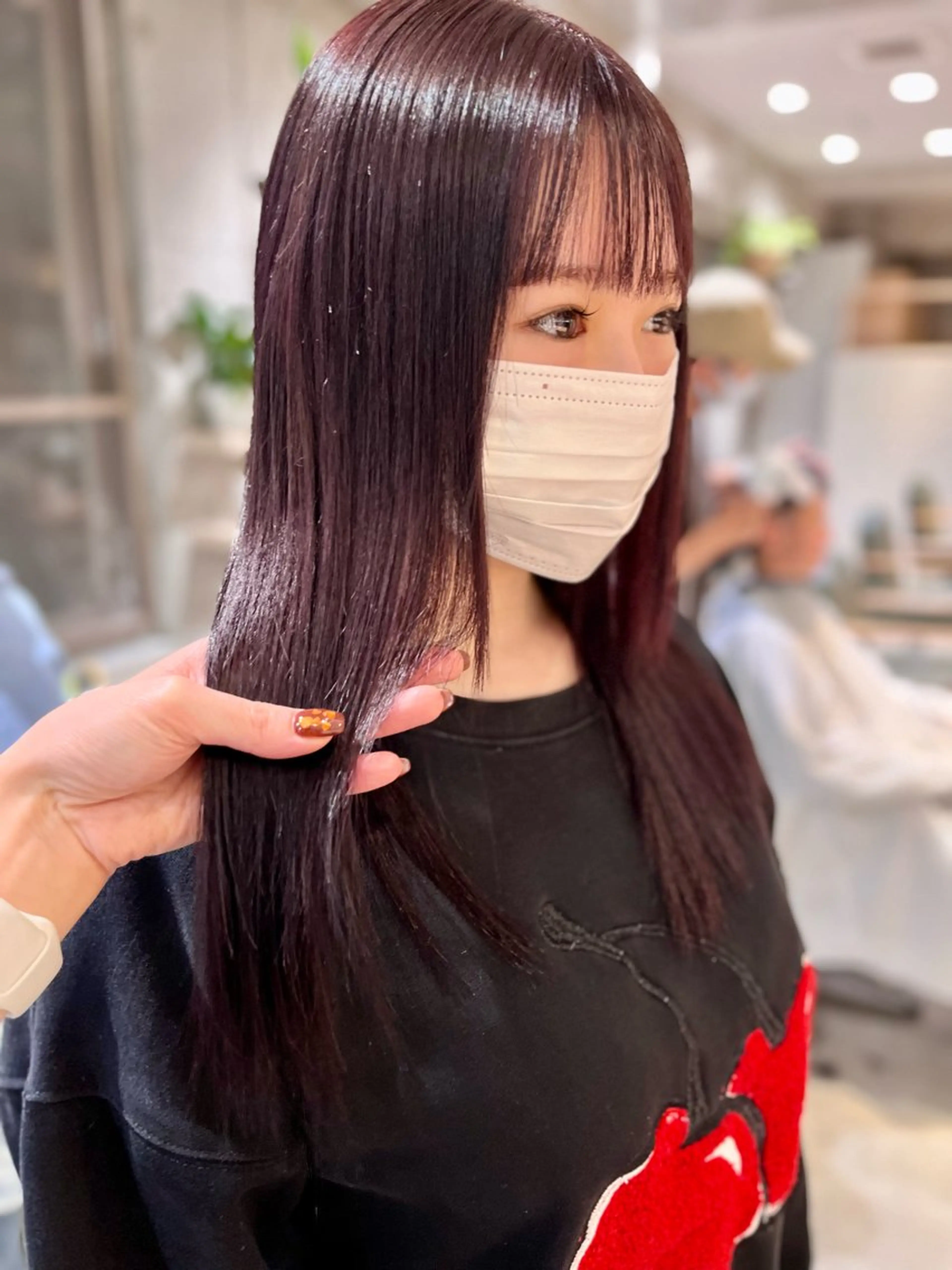 セミロング カラー ヘアカラー トリートメント オタク美容師🛍/ 酸性ストレート/艶髪のヘアスタイル