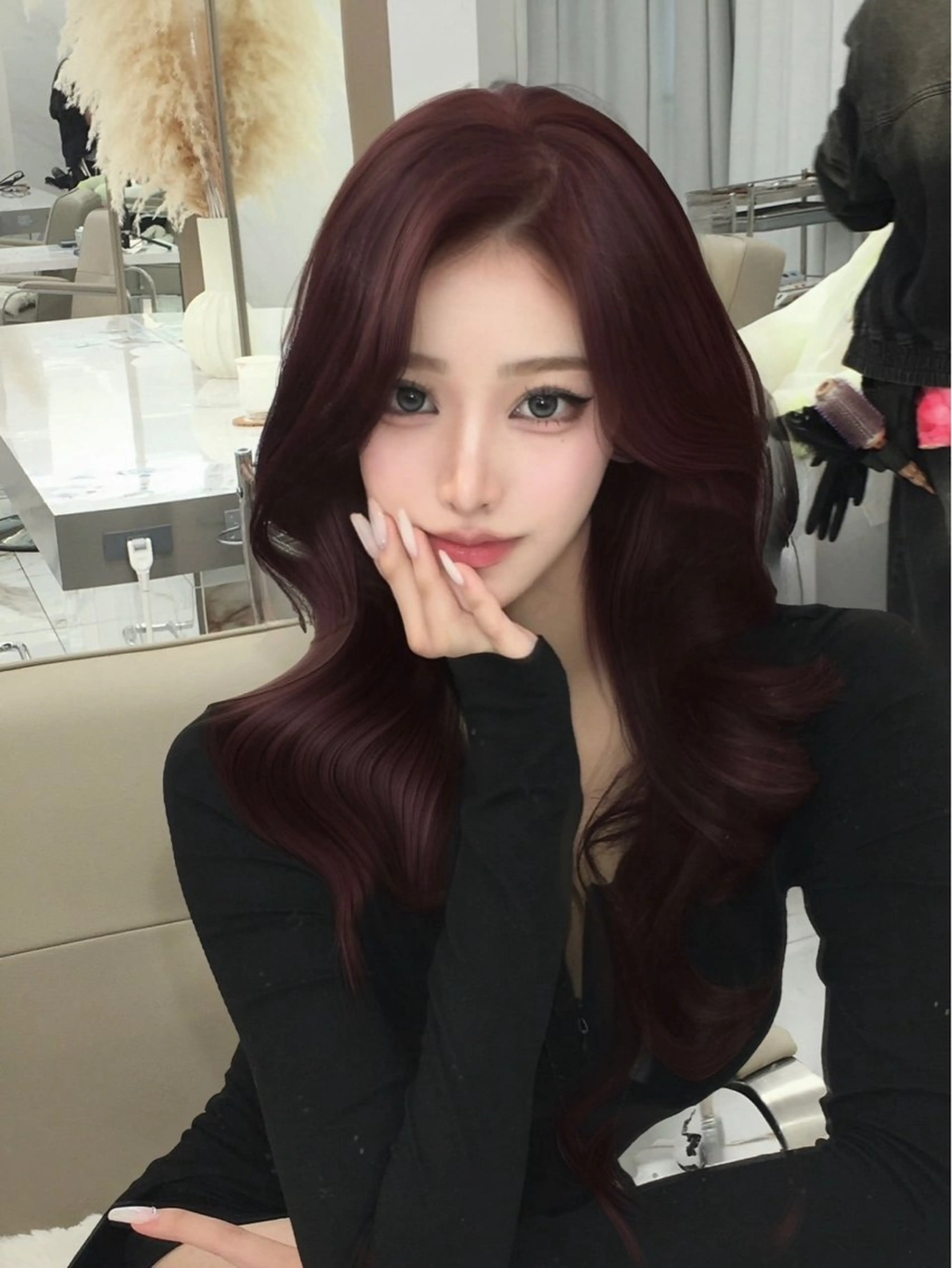 【✨芸能人御用達✨】韓国トレンドカット➕ツヤカラー➕バイカルテトリートメント➕モテ巻き🎀🤍の写真