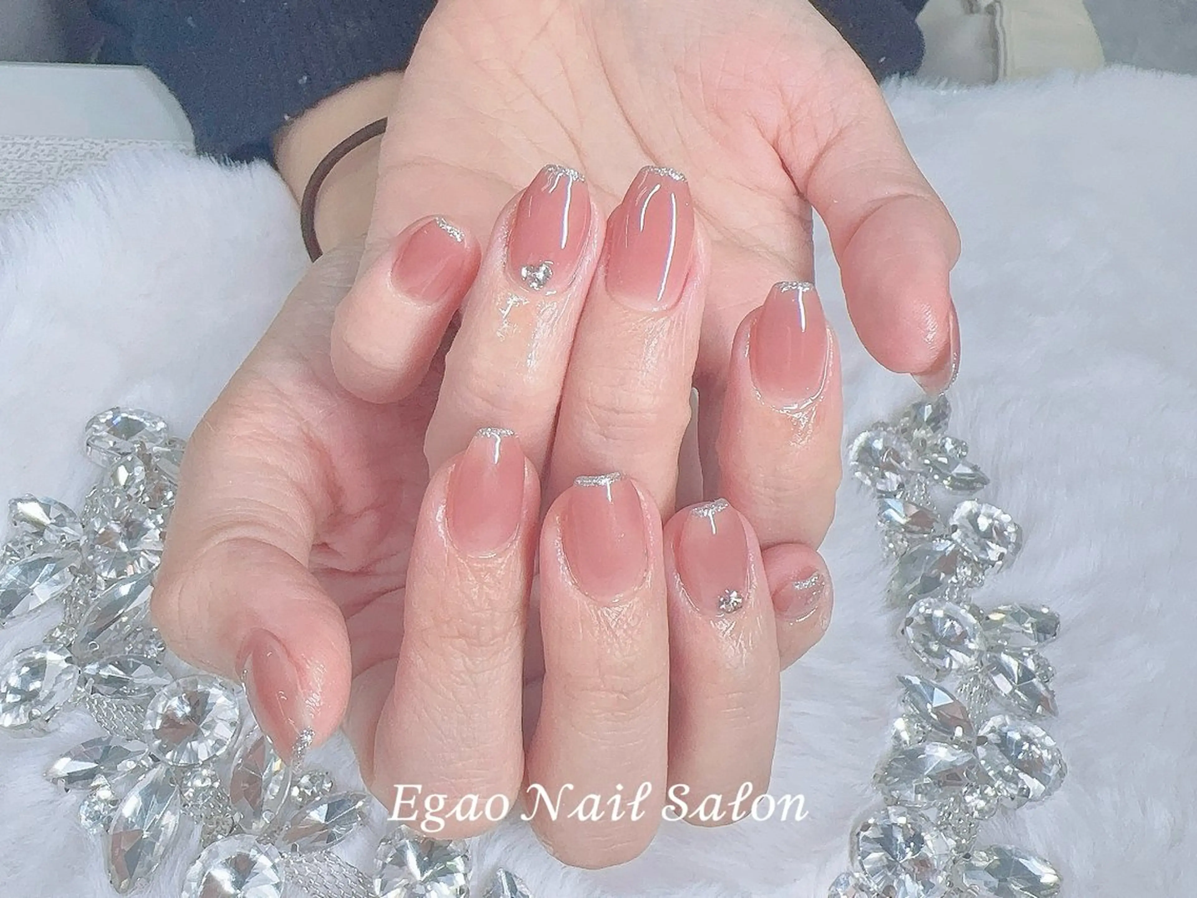 ネイル アートネイル フットネイル フレンチネイル ジェルネイル 持ち込み ハンドネイル Egao Nail Salonのネイルデザイン