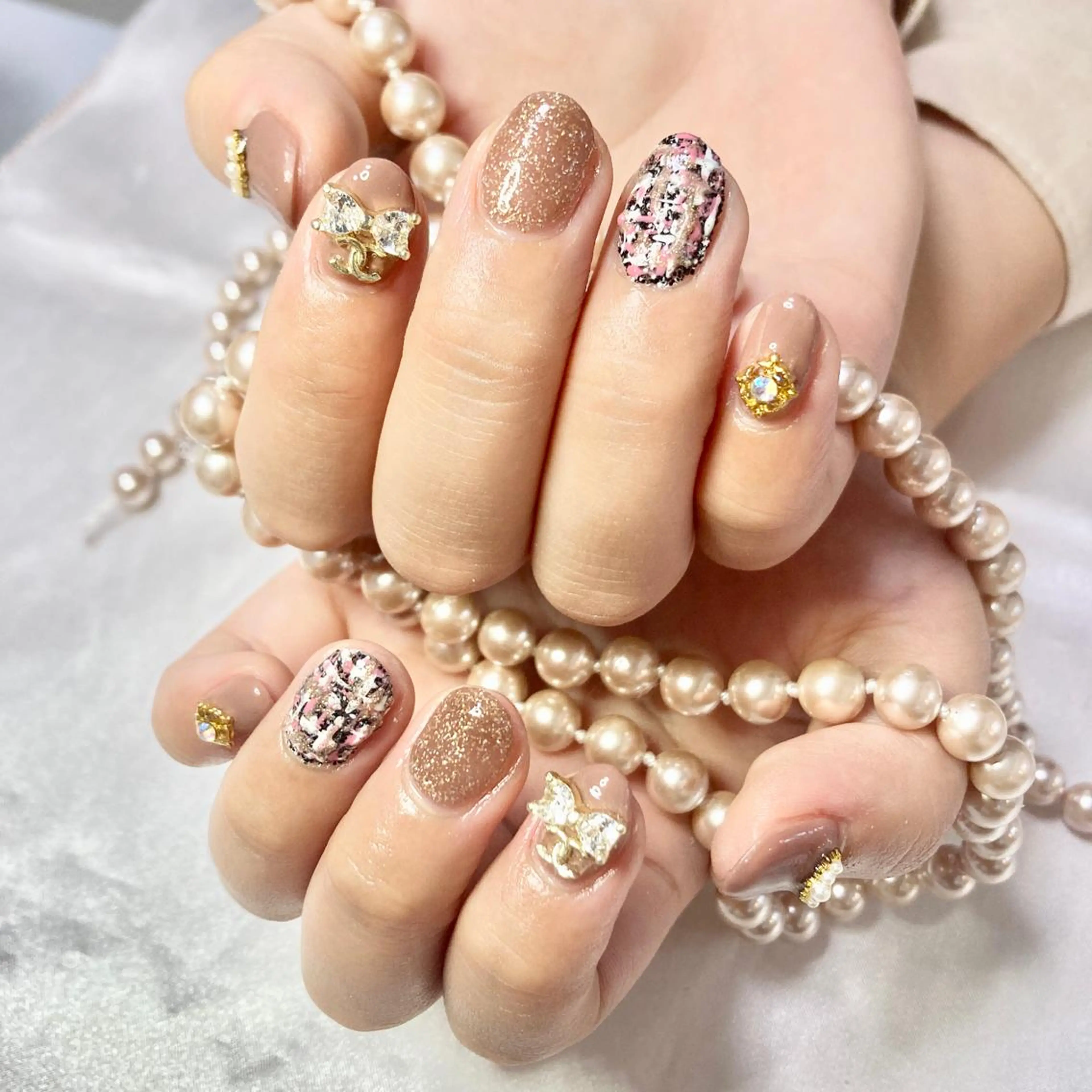 ネイル アートネイル オーロラネイル フレンチネイル ジェルネイル グラデーション フットネイル 韓国ネイル/新大久保 /駅近　【Toko】のネイルデザイン