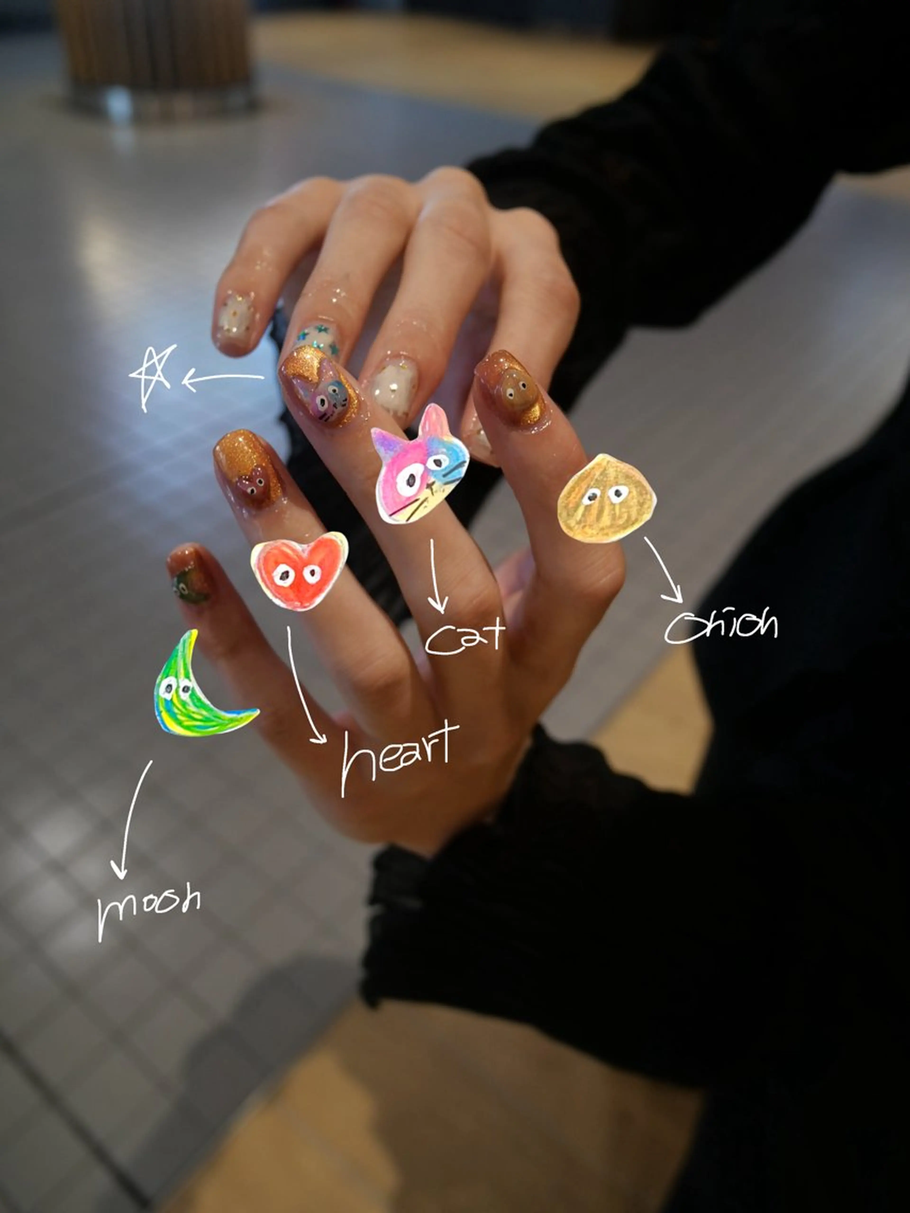 ネイル ハンドネイル miku･:*+ angelicaのネイルデザイン