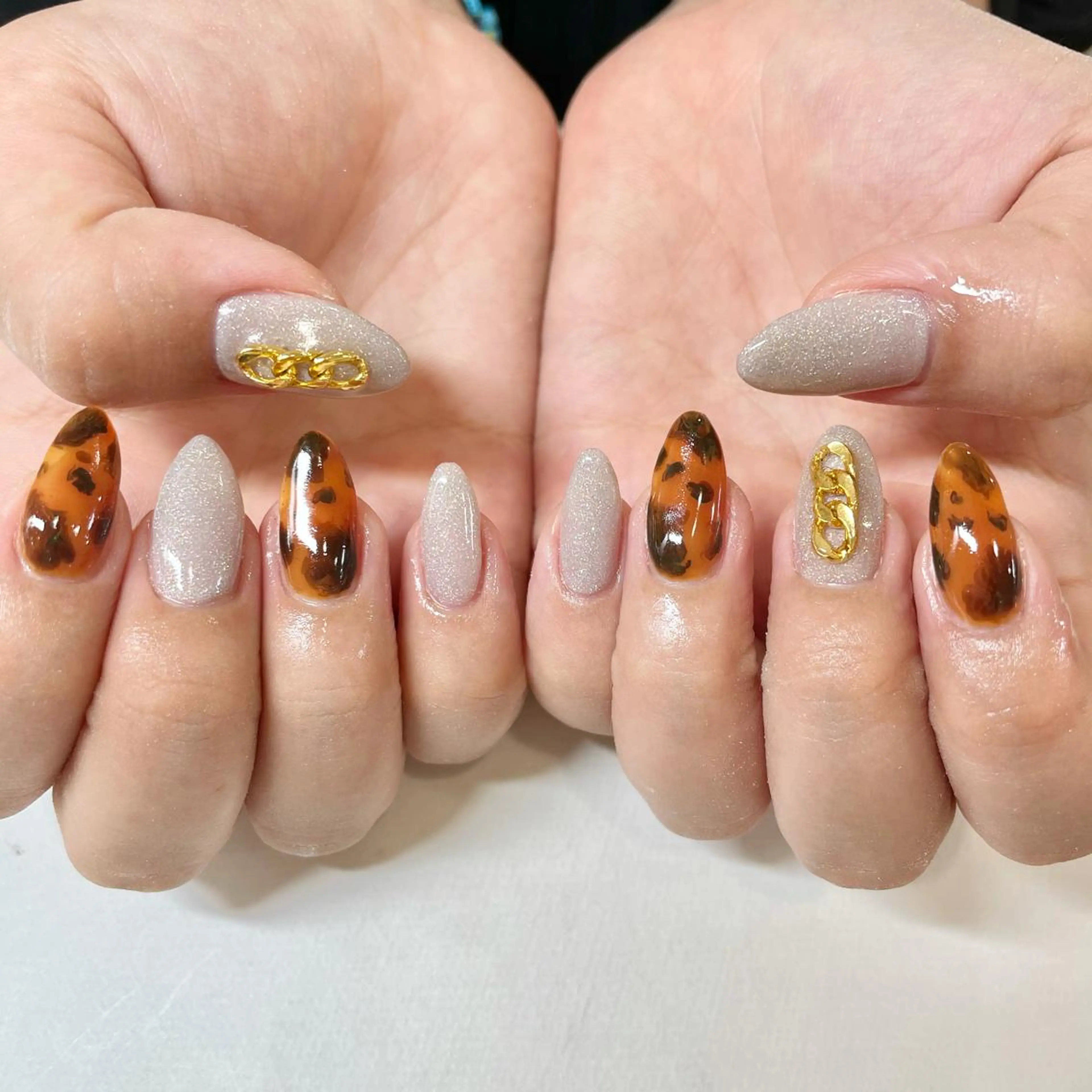 ネイル べっ甲ネイル ハンドネイル フットネイル 🎀AYAKO 🎀中韓ネイルのネイルデザイン