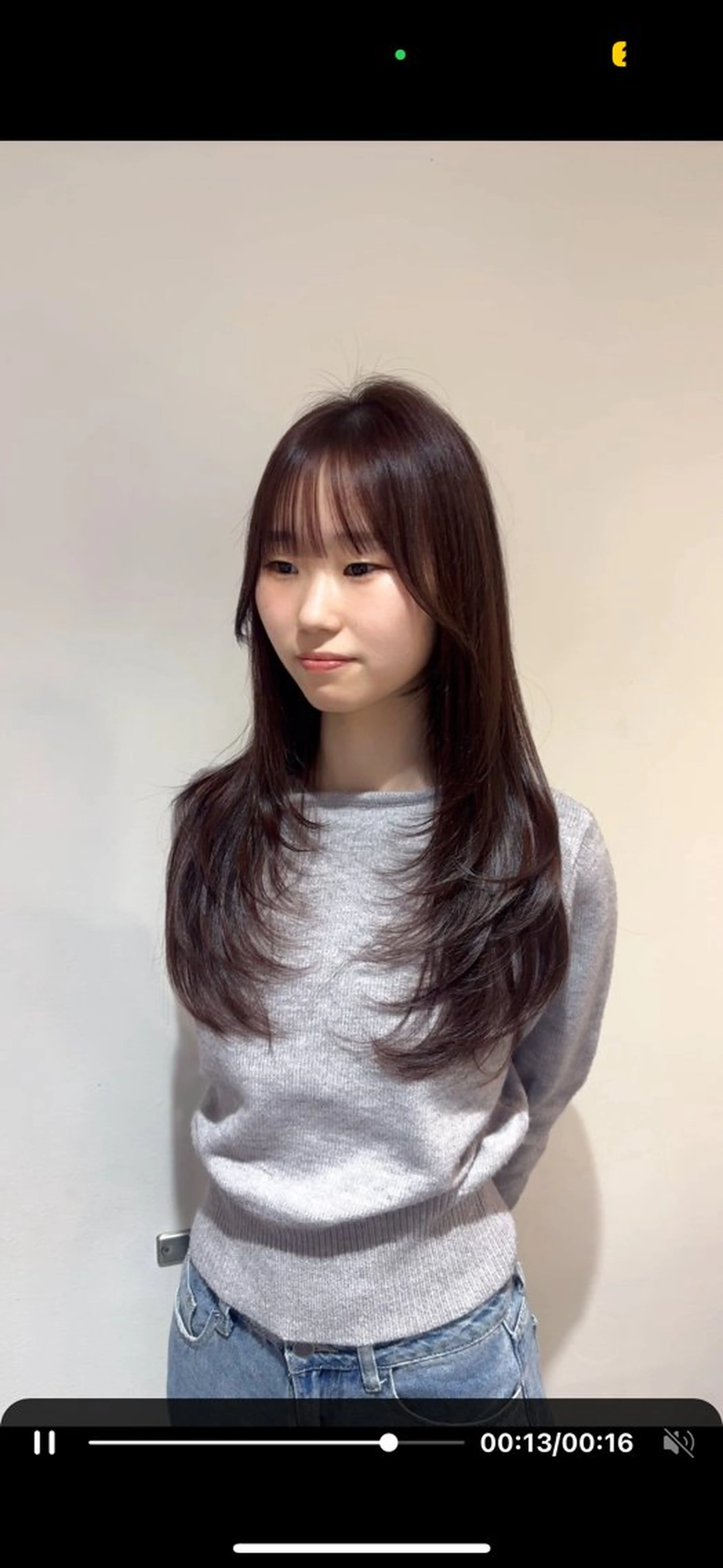 セミロング ヘアカラー トリートメント 美髪✨艶髪✨髪質改善 カラー特化❣️二宮遥のヘアスタイル