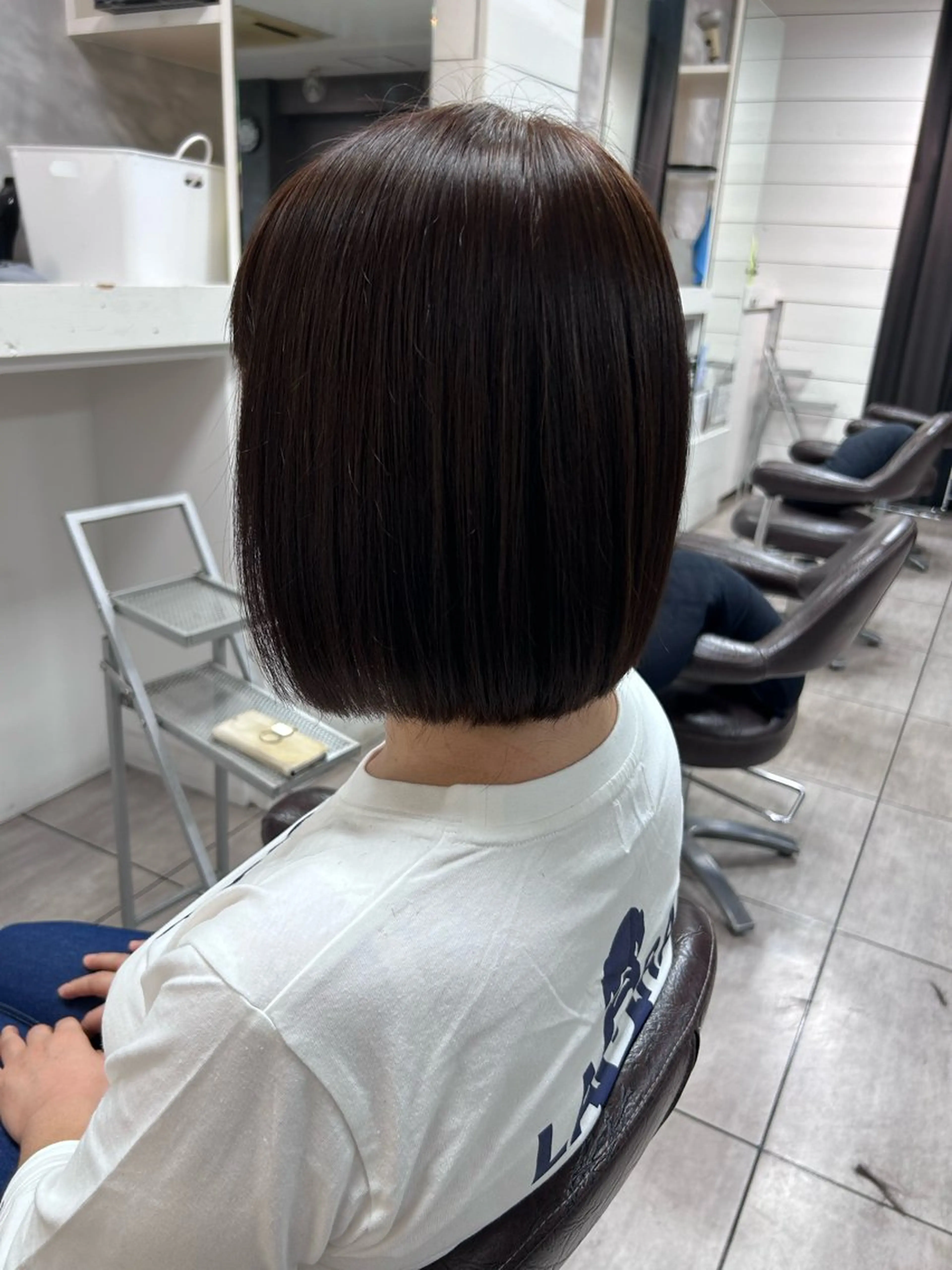 ミディアム ボブ カット ヘアカラー 🎀艶カラー🎀 よしいあまねのヘアスタイル