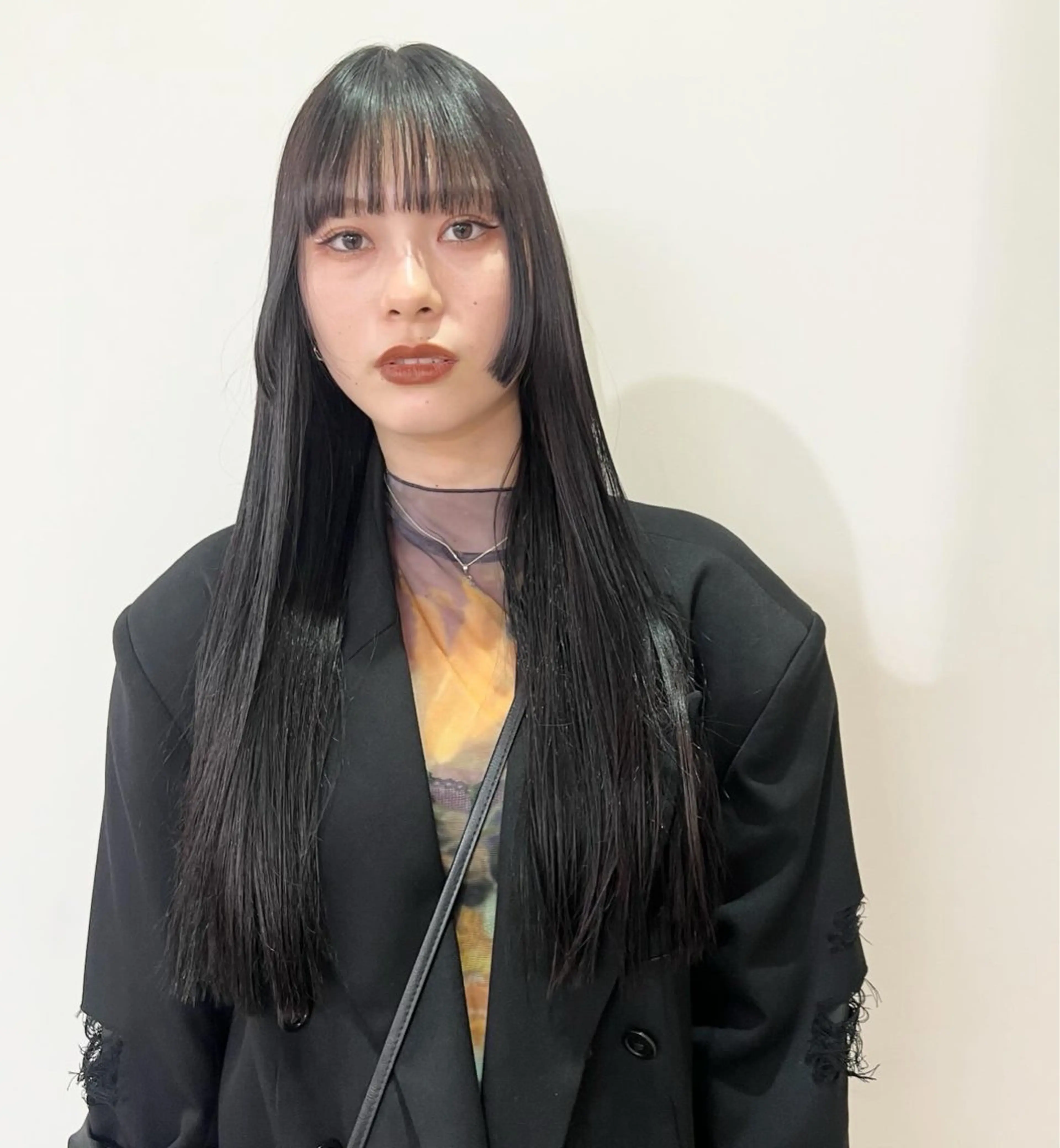 ロング パーマ カット 縮毛矯正 MARU レイヤー/パーマのヘアスタイル