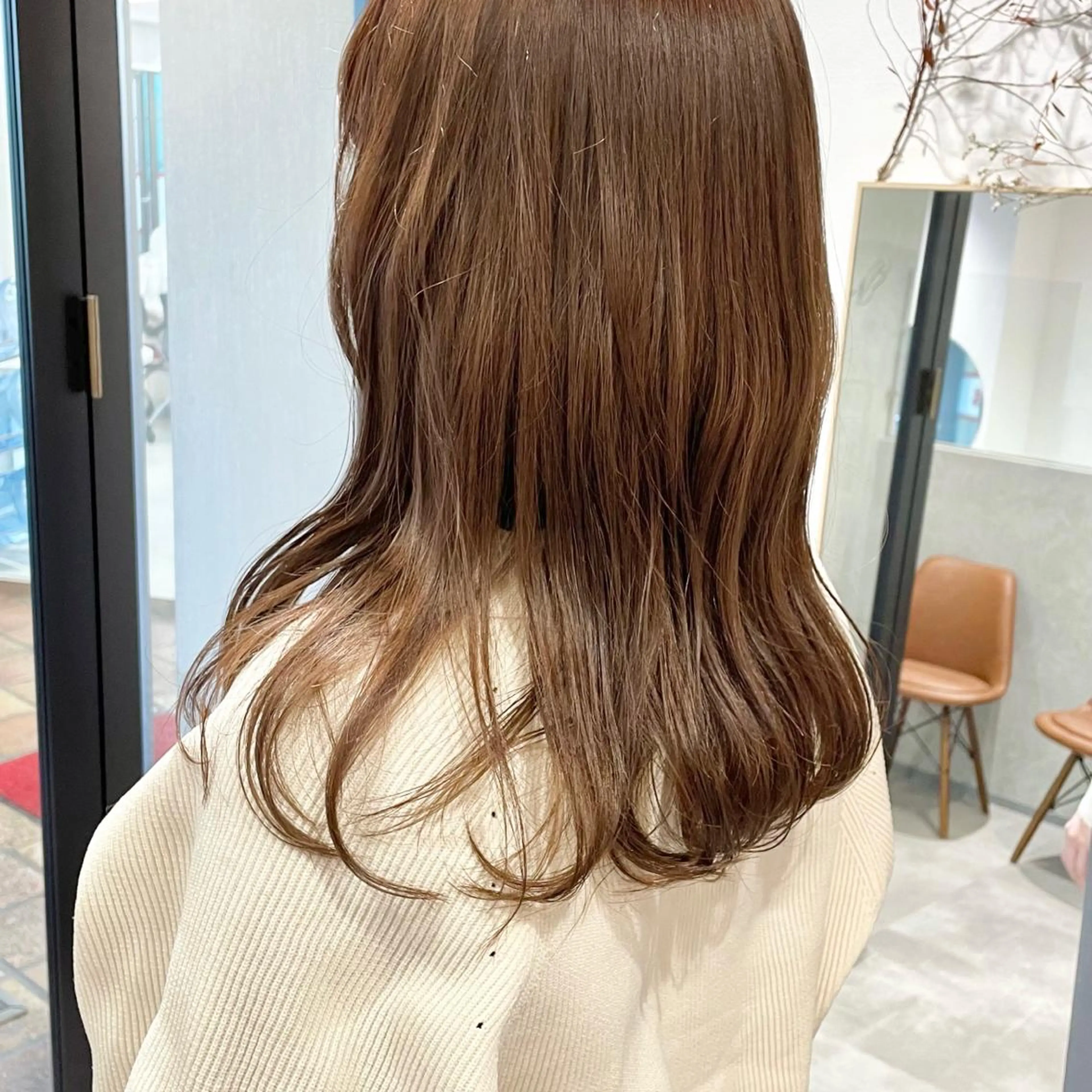 セミロング カラー ブラウンカラー ヘアカラー トリートメント 🍊暖色×顔周り 🍊cocoroのヘアスタイル