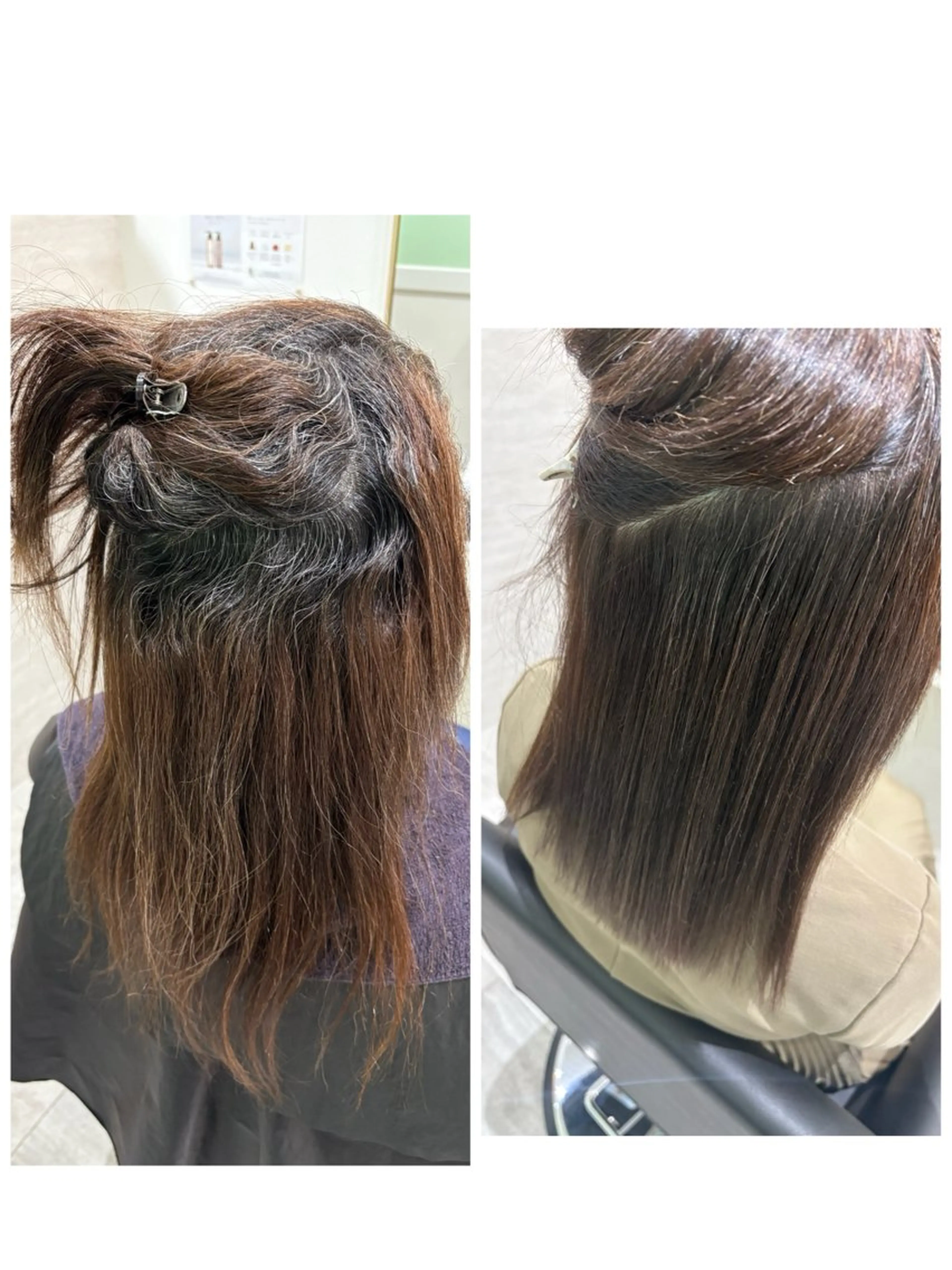 ミディアム 本町/酸性縮毛矯正 髪質改善/財間一正のヘアスタイル