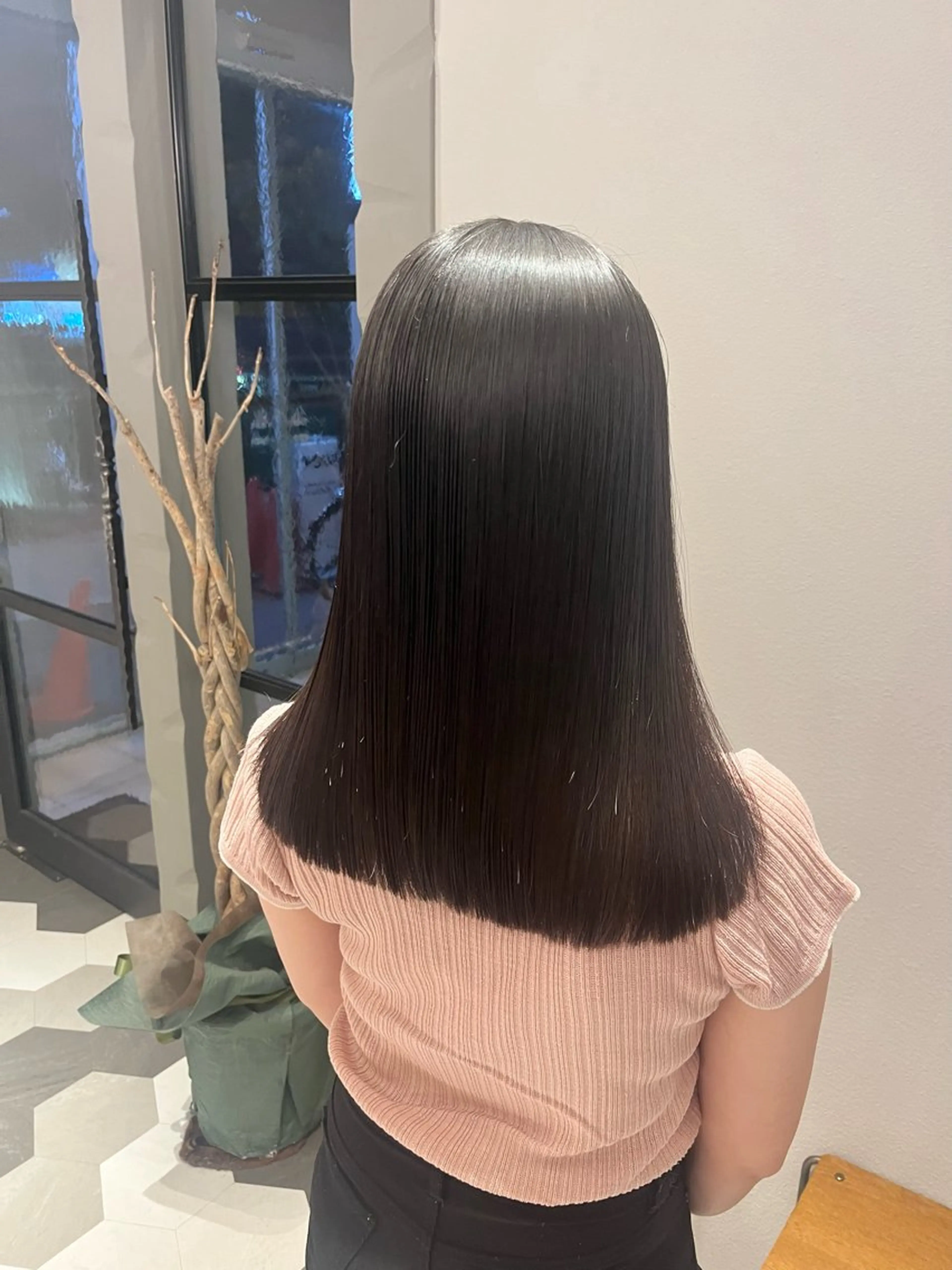 セミロング カット 暖色/顔周り /ヘアメ/あつはのヘアスタイル